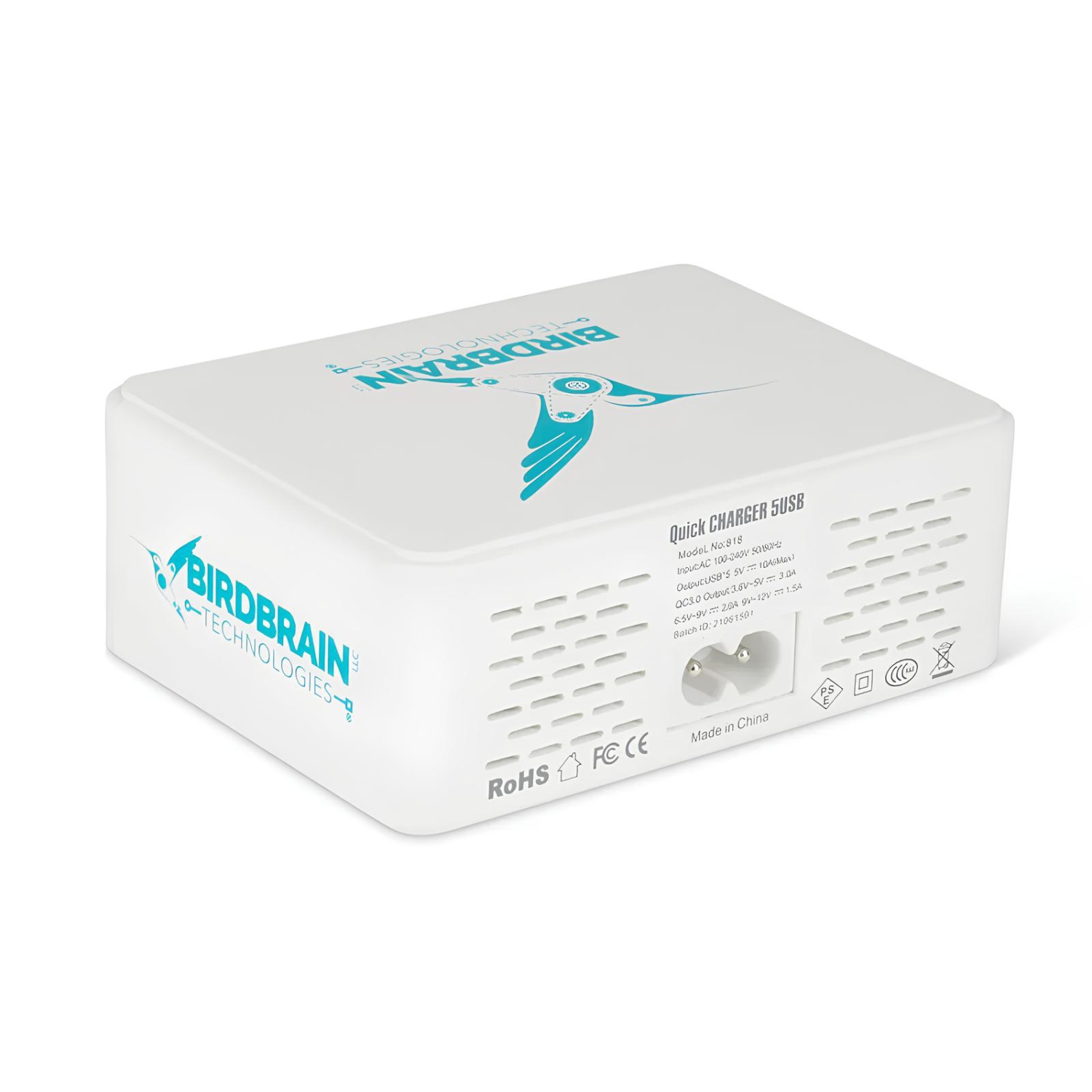 Concentrateur de chargement USB pour robot Finch de BirdBrain - Chargeur à 5 ports USB de type A - Activité STIM éducative pour la salle de classe et