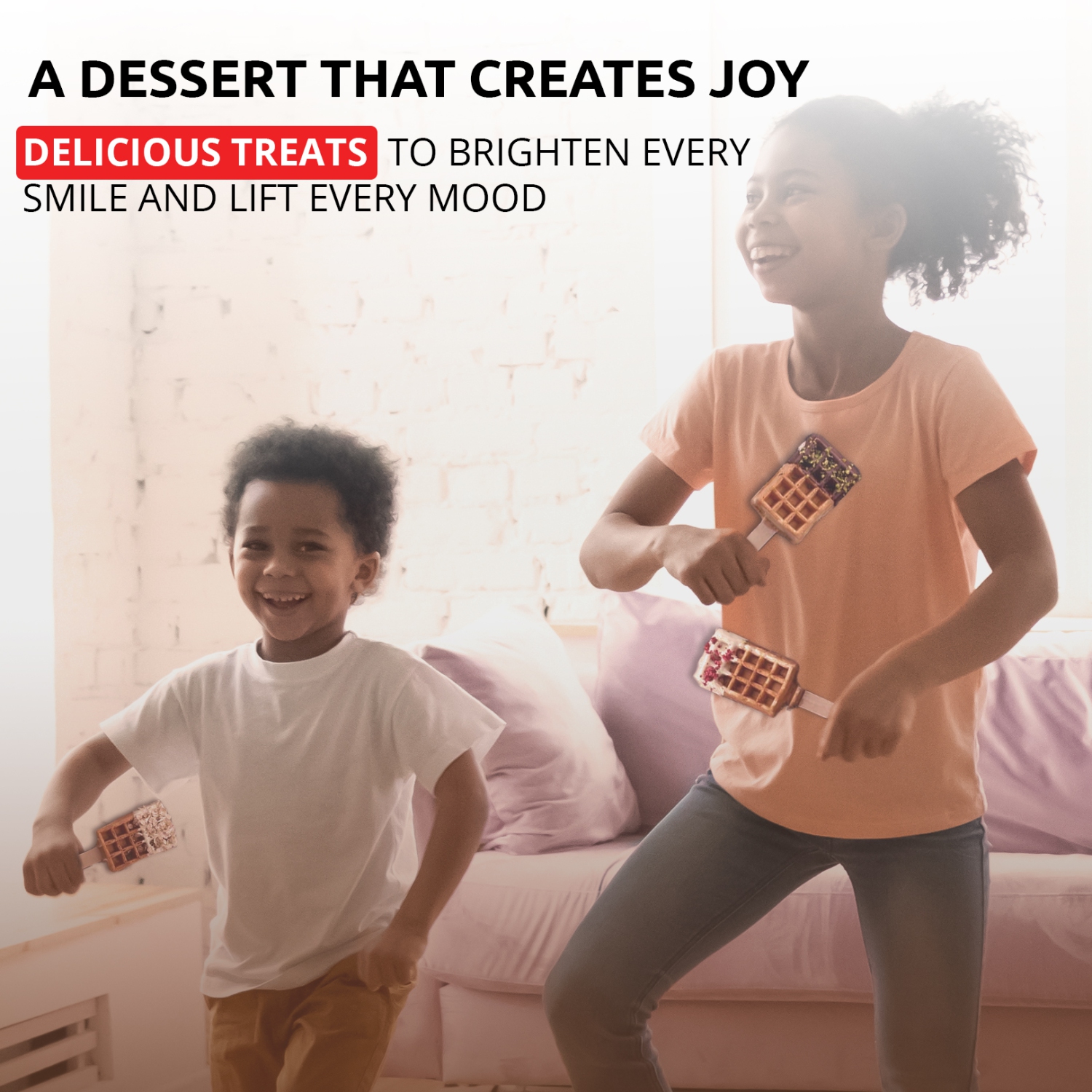 AP-506 Rectangular Waffle Iron | Press Type | 6 Square Belgium Waffles | Stainless Steel | Nonstick | 110V