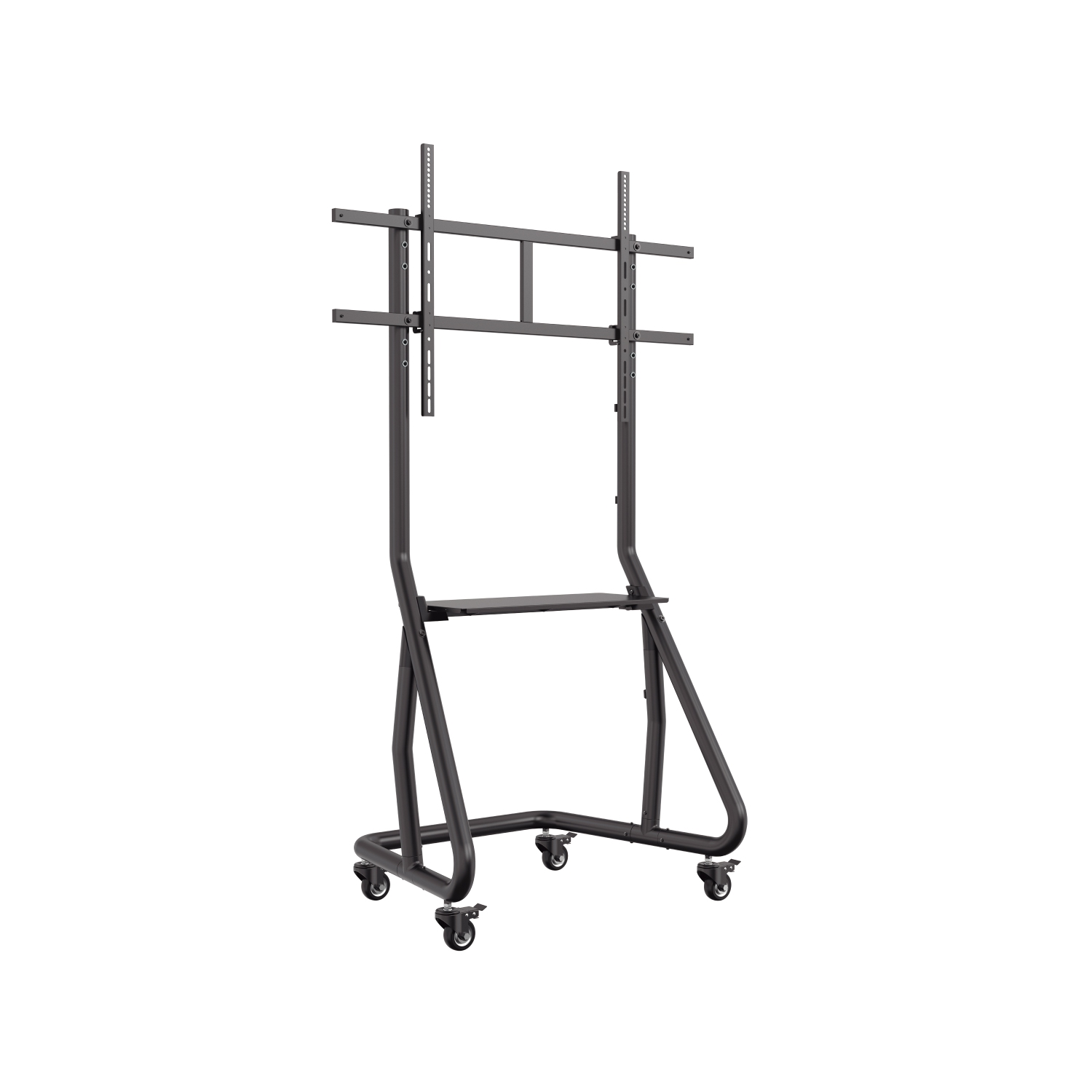 Amer Mounts TV Stand Display Cart with Wheels Designed for 60-105" Flat, LCD Screens 1000x600mm VESA Max Weight Support 100kg/220lbs - EZMC8