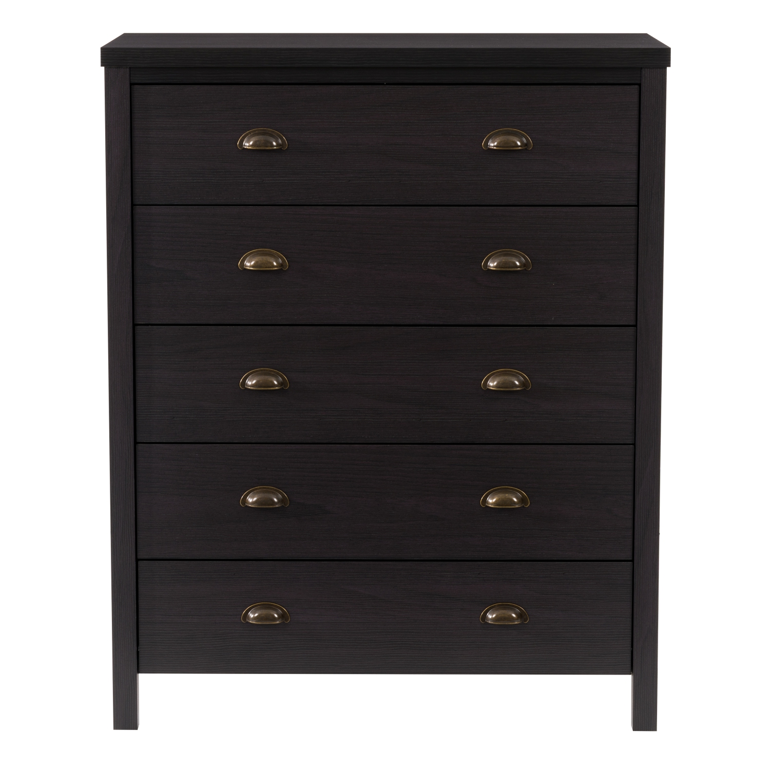 Grande commode à 5 tiroirs en grain de bois Boston de CorLiving avec tiroirs imbriqués
