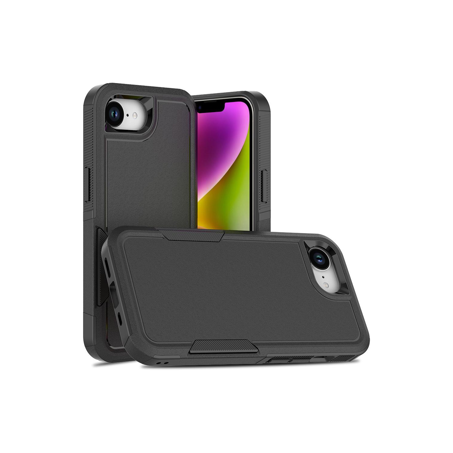 Étui rigide ajusté double couche robuste Comm de XCRS pour iPhone 16e