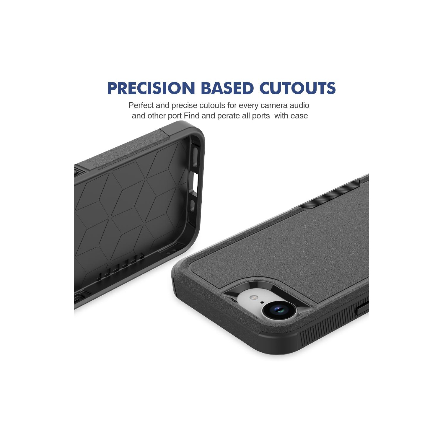 Étui rigide ajusté double couche robuste Comm de XCRS pour iPhone 16e