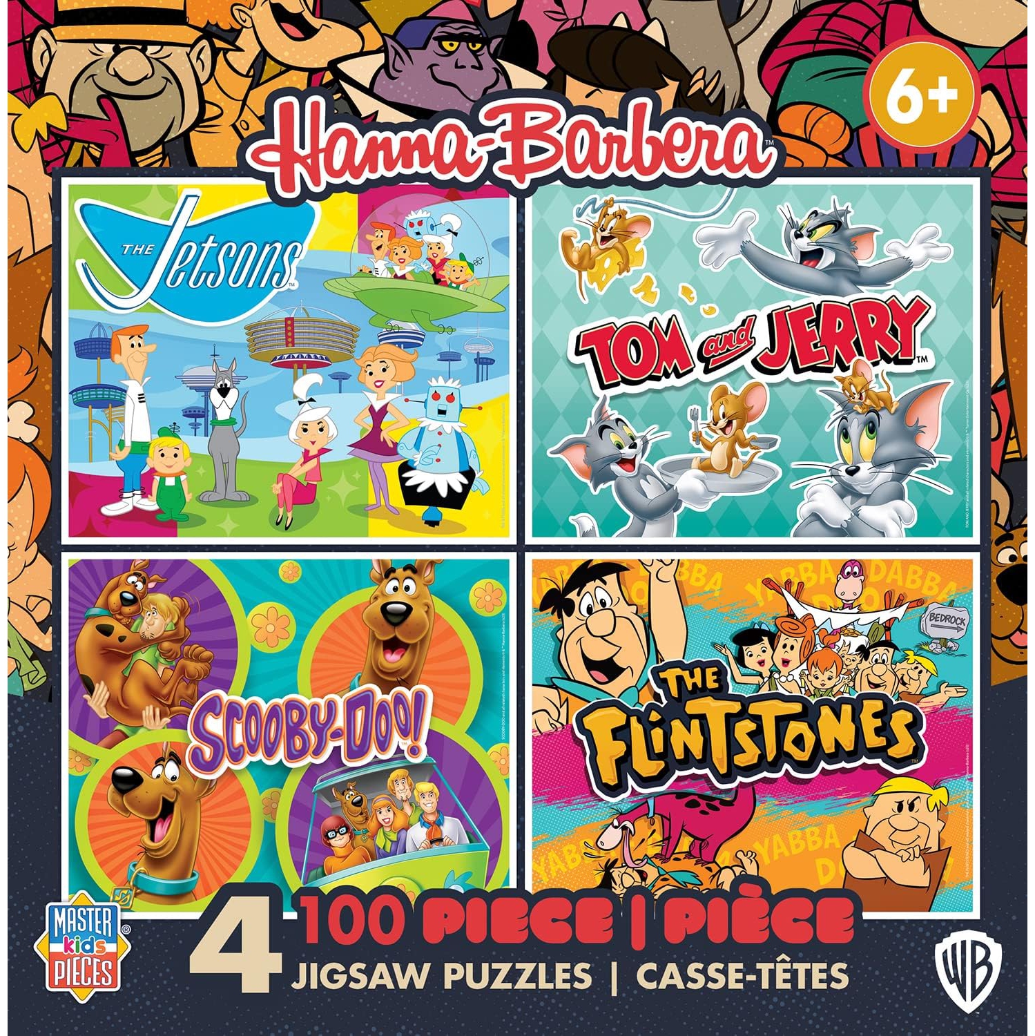 Hanna-Barbera - 4-Pack 100 PC Puzzle
