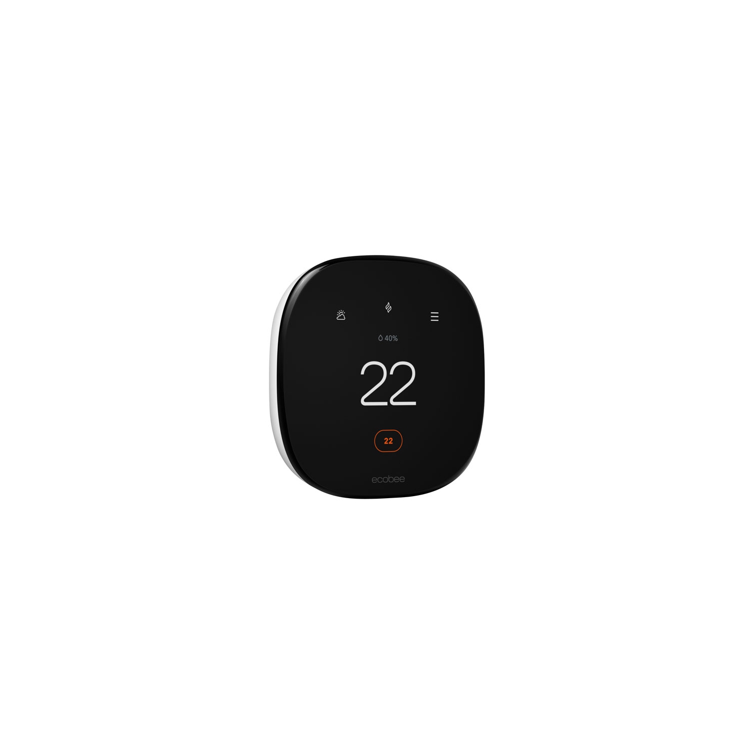 Thermostat intelligent Wi-Fi amélioré d'ecobee - Noir - Boîte ouverte