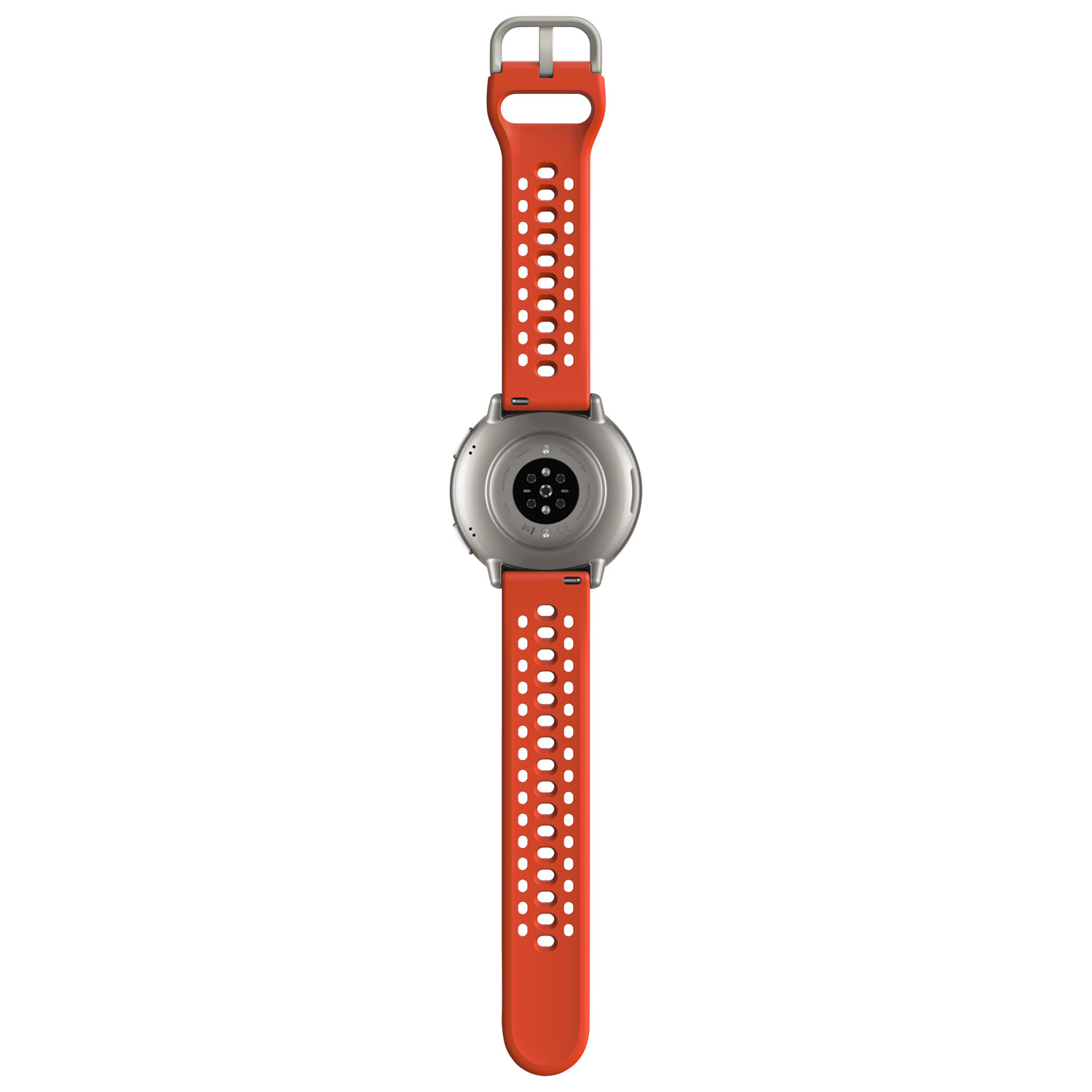 Montre intelligente Active 2 de 44 mm d'Amazfit avec moniteur de fréquence cardiaque - Rouge
