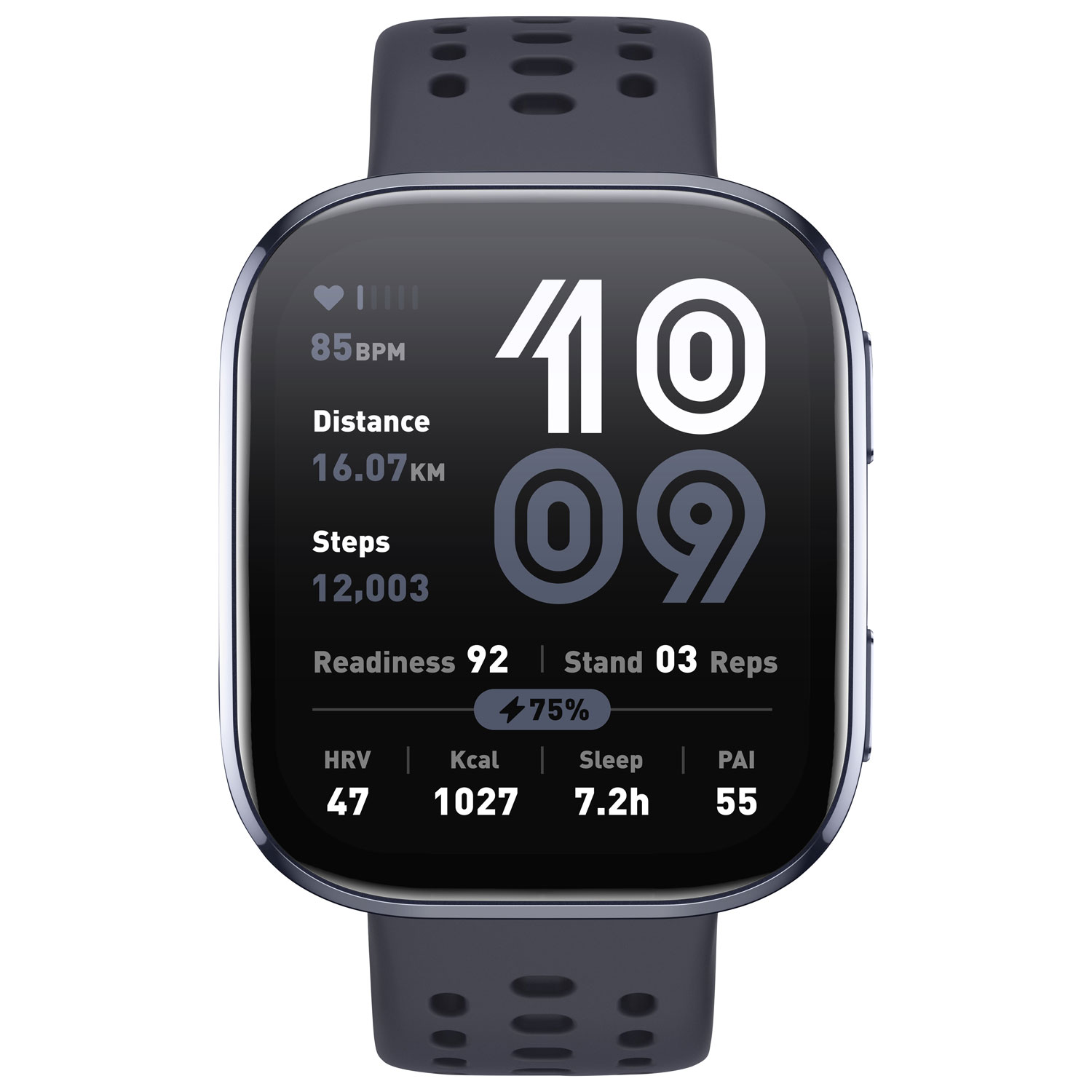 Montre intelligente Bip 6 de 50 mm d'Amazfit avec moniteur de fréquence cardiaque - Noir