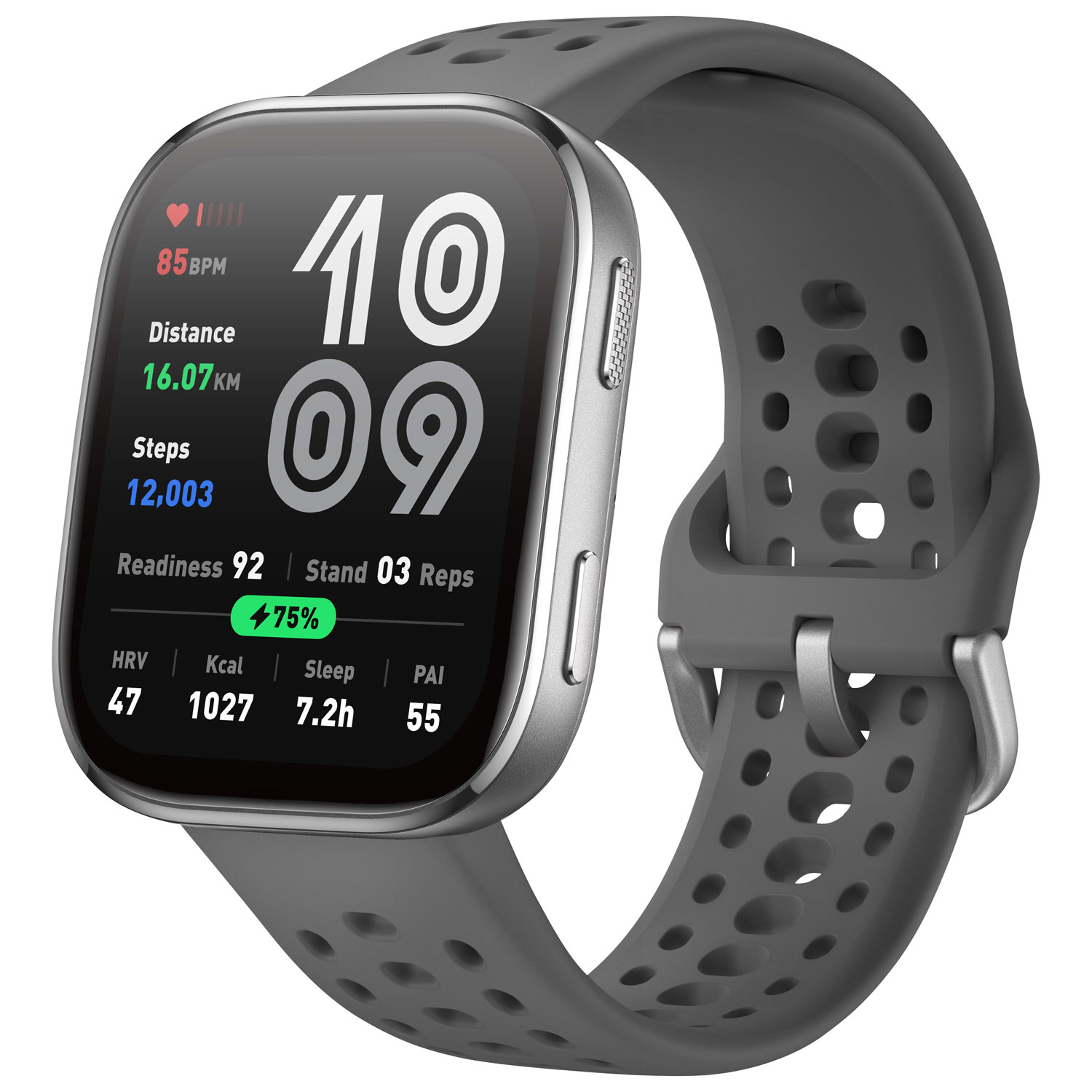 Amazfit Bip 6 50mm Smartwatch with Heart Rate Monitor - Charcoal