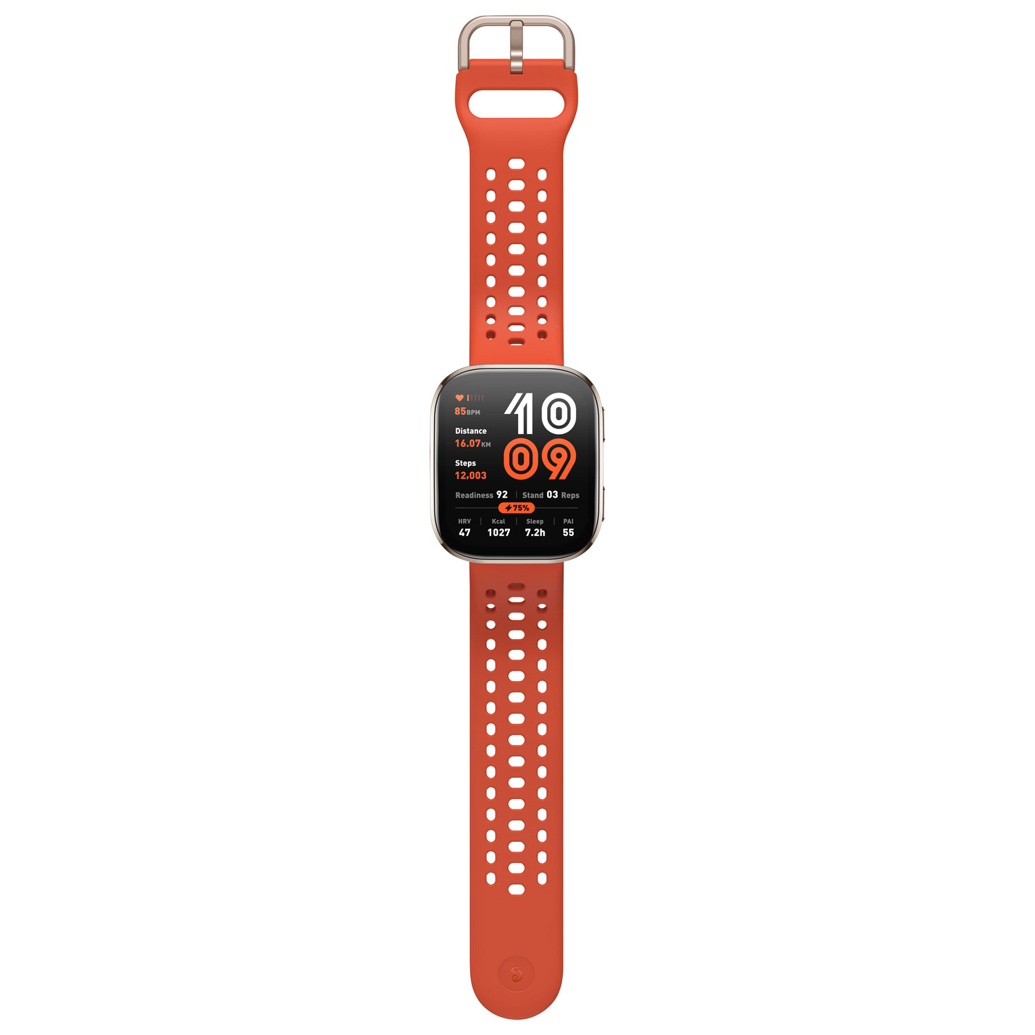 Montre intelligente Bip 6 de 50 mm d'Amazfit avec moniteur de fréquence cardiaque - Rouge