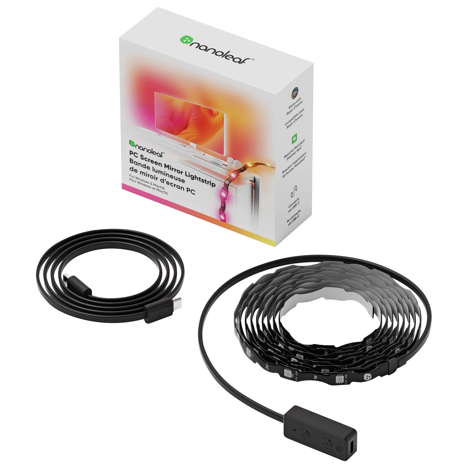 Nanoleaf PC Screen Mirror Lightstrip for Screens up to 32"