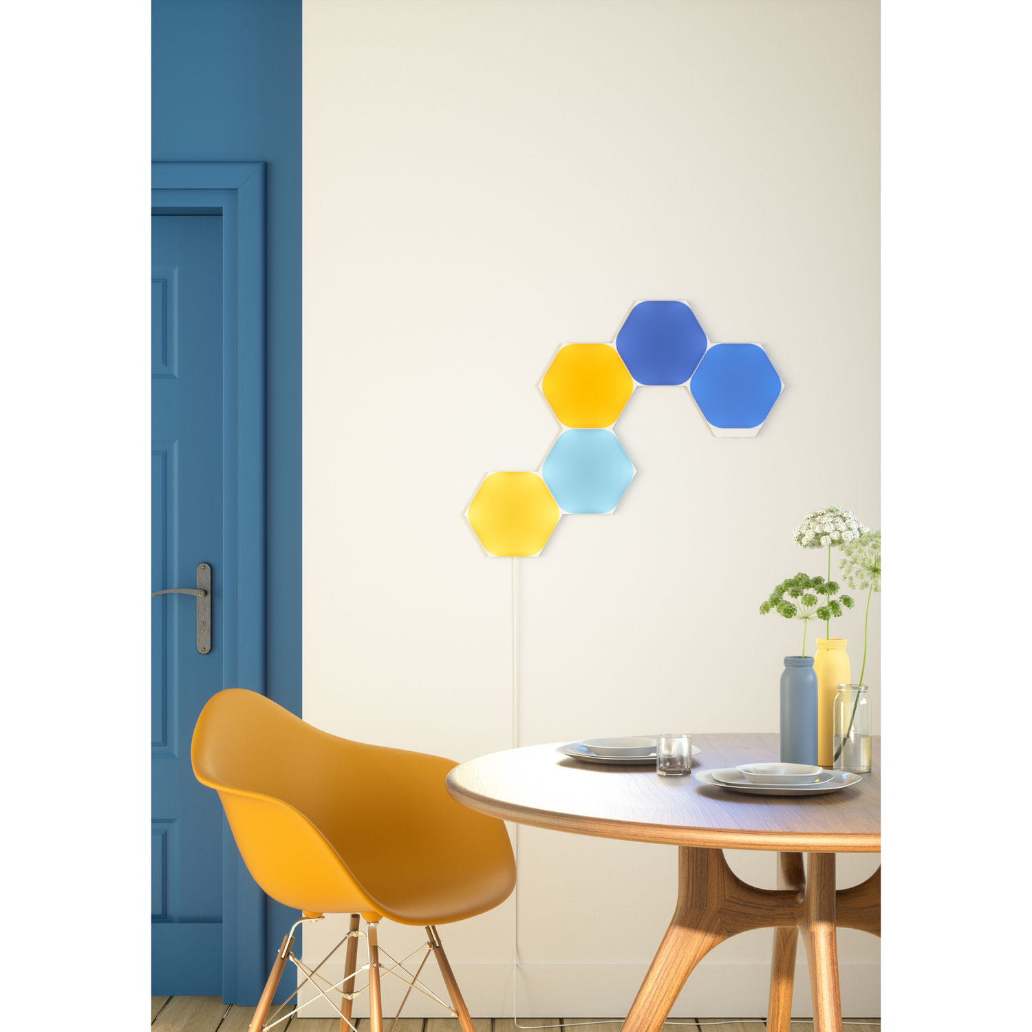 Nanoleaf shapes hexagon 5枚入 Nanoleaf Shapes Hexagon Light Panels - Smarter Kit - 5