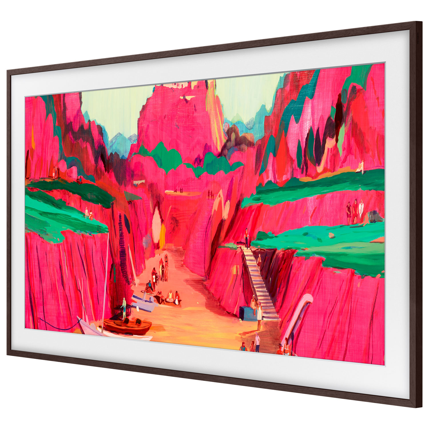 Cadre de 85 po de Samsung pour téléviseur The Frame Pro - Brun