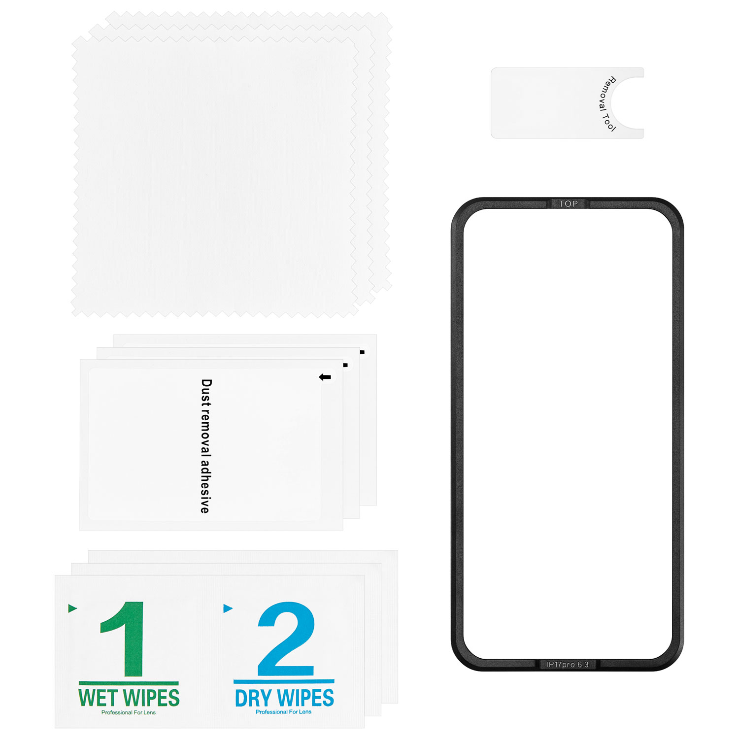 Protecteur d'écran en verre avec protecteurs d'objectif d'Insignia pour iPhone 17 Pro - Paquet de 3 - Exclusivité de Best Buy