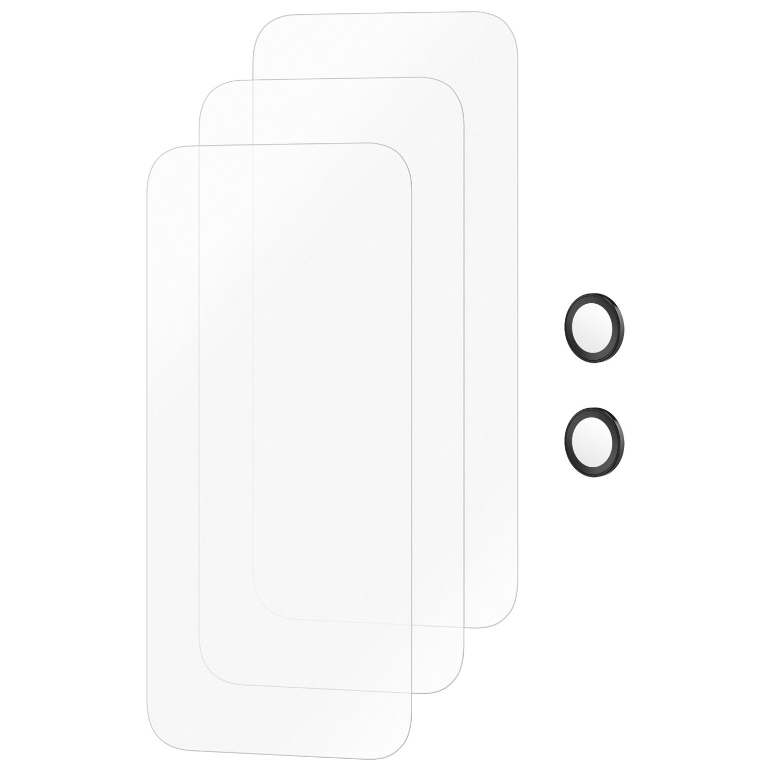 Protecteur d'écran en verre avec protecteurs d'objectif d'Insignia pour iPhone Air - Paquet de 3 - Exclusivité de Best Buy