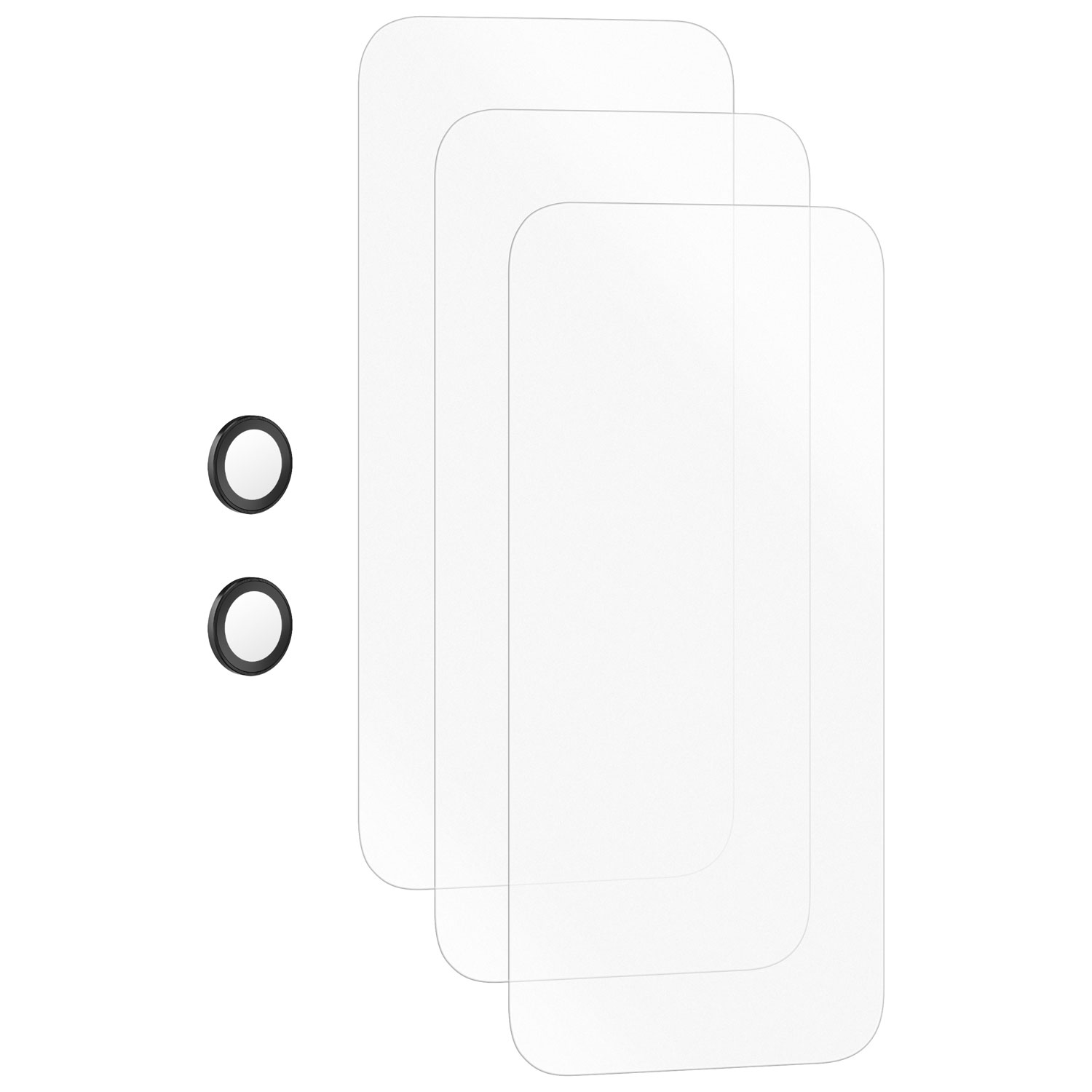 Protecteur d'écran en verre avec protecteurs d'objectif d'Insignia pour iPhone Air - Paquet de 3 - Exclusivité de Best Buy