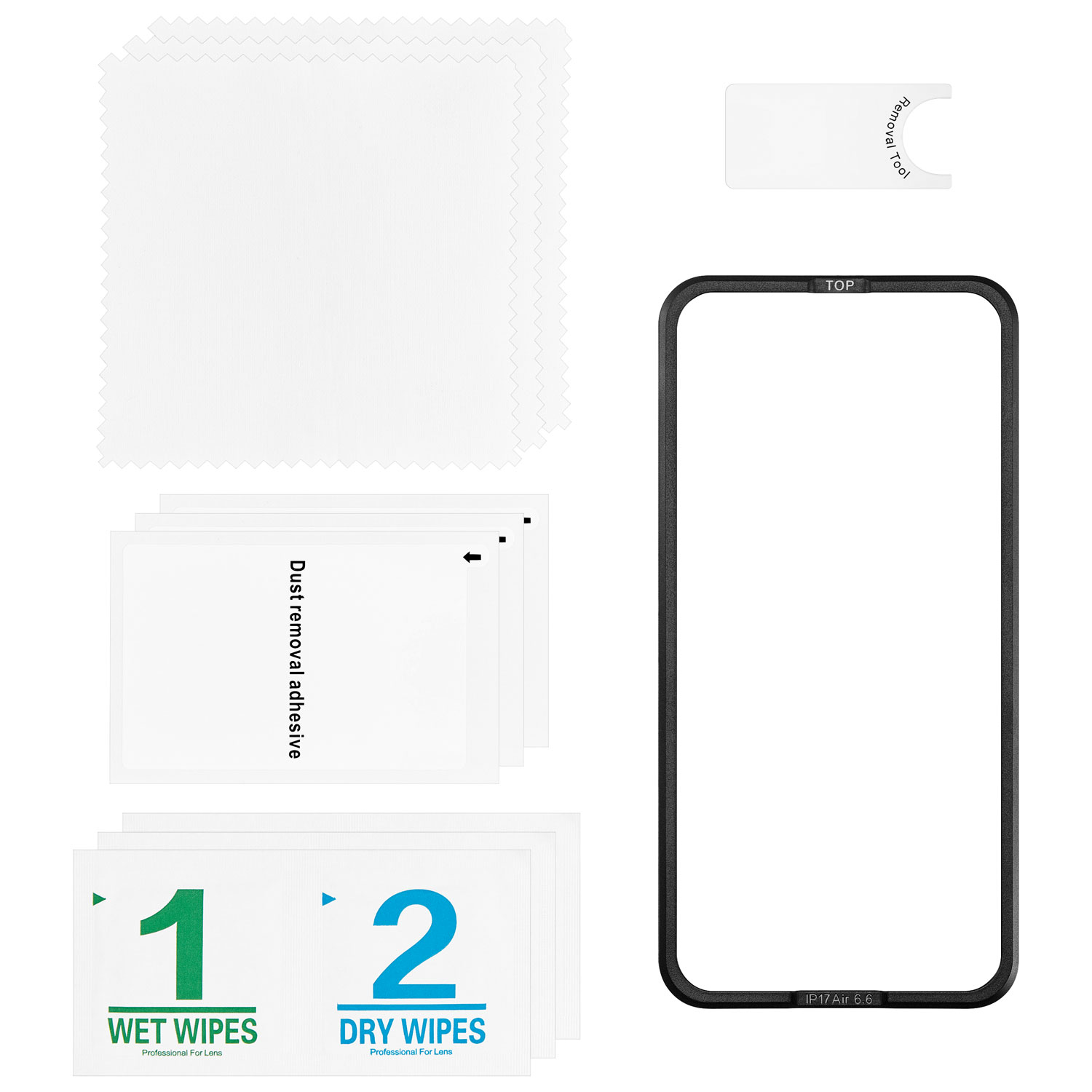 Protecteur d'écran en verre avec protecteurs d'objectif d'Insignia pour iPhone Air - Paquet de 3 - Exclusivité de Best Buy