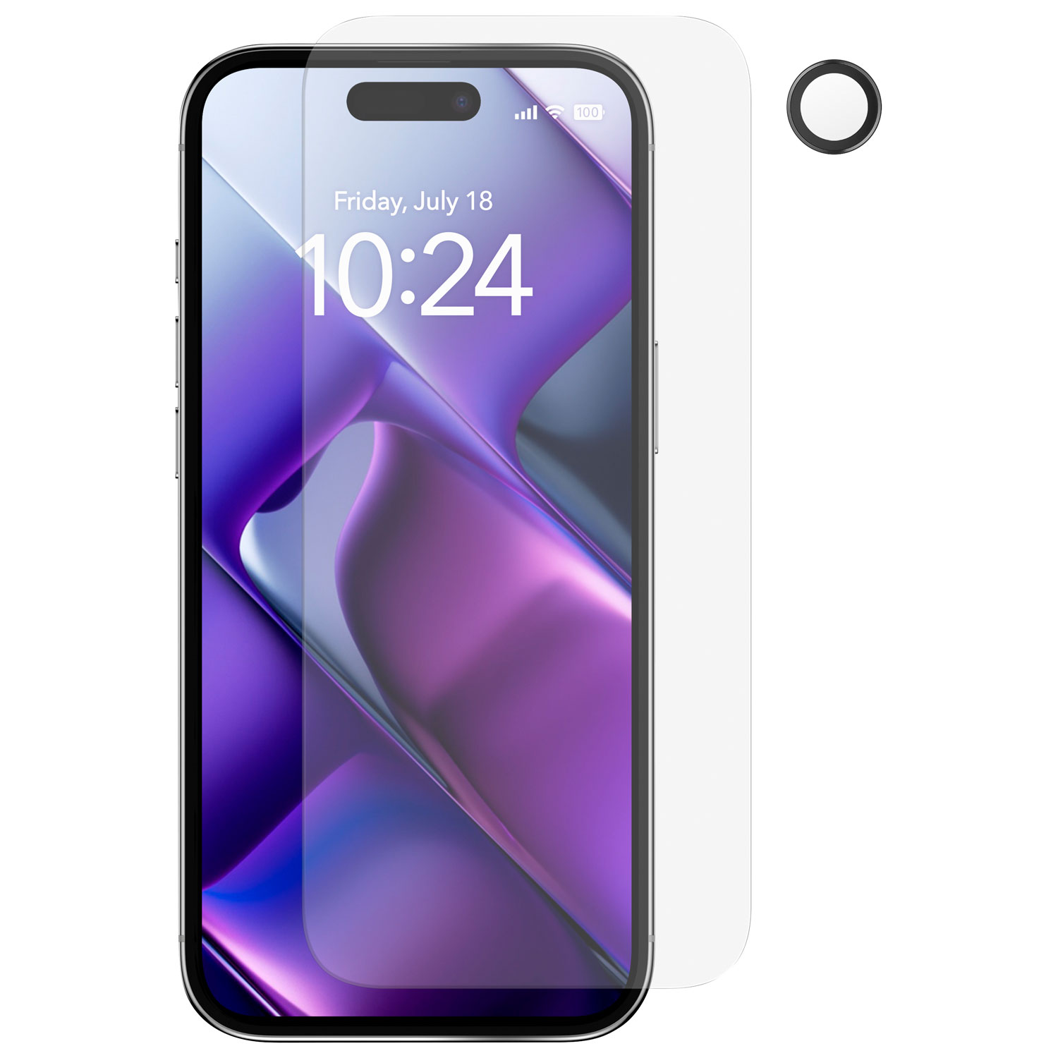 Protecteur d'écran en verre avec protecteurs d'objectif d'Insignia pour iPhone Air - Paquet de 3 - Exclusivité de Best Buy