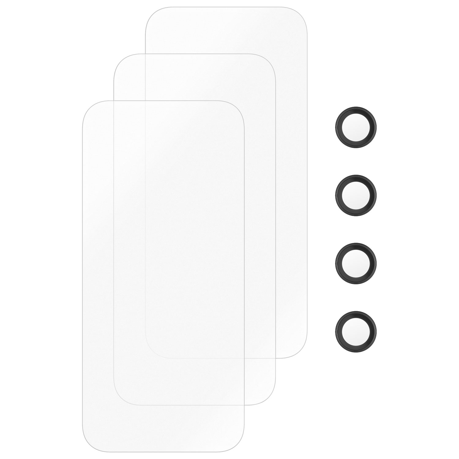 Protecteur d'écran en verre avec protecteurs d'objectif d'Insignia pour iPhone 17 - Paquet de 3 - Exclusivité de Best Buy