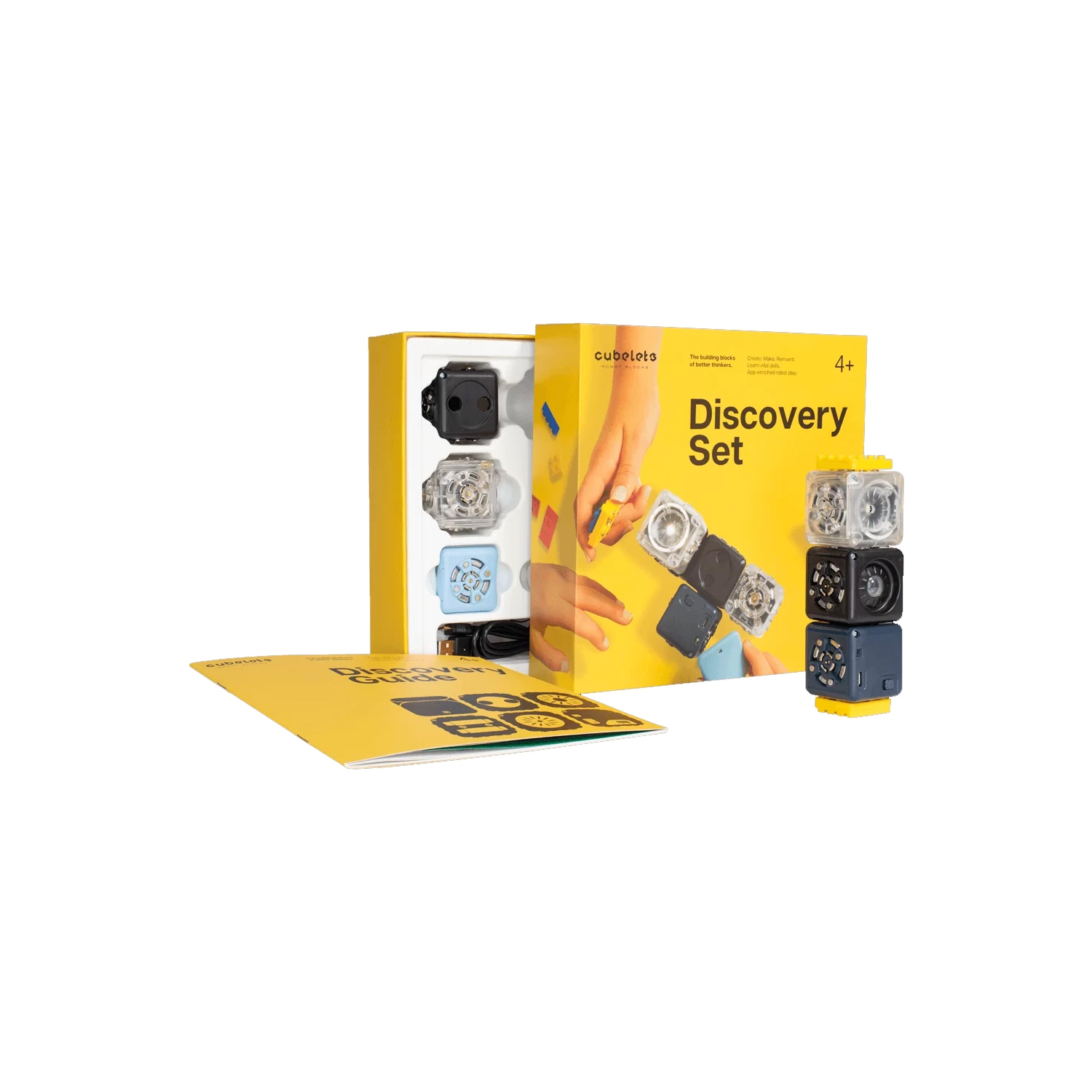 Modular Robotics Robot Blocks with 5 Robot Cubes - Cubelets Discovery Set for Home Robotics Kit - STEM Kits for Teens & Kids Aged 4+ - Science