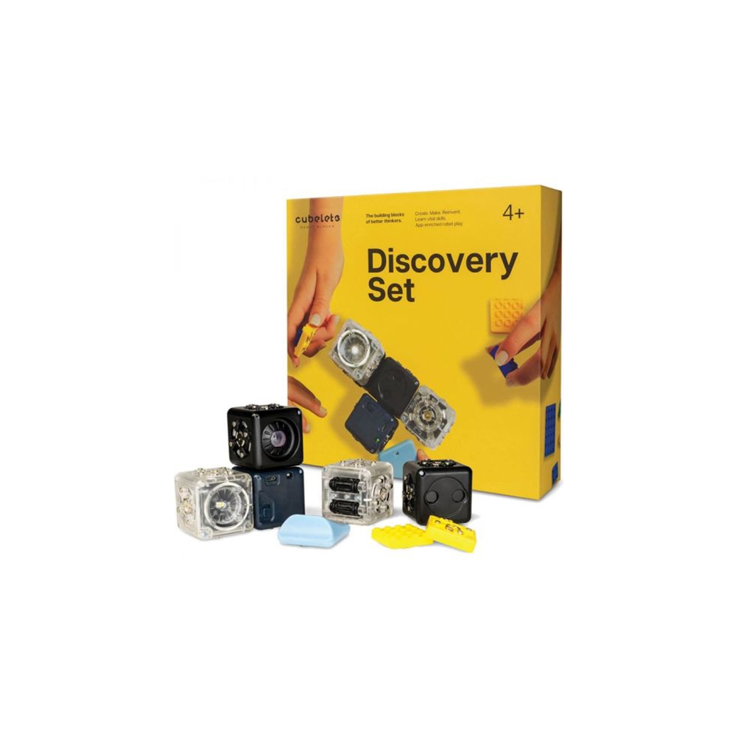 Modular Robotics Robot Blocks with 5 Robot Cubes - Cubelets Discovery Set for Home Robotics Kit - STEM Kits for Teens & Kids Aged 4+ - Science