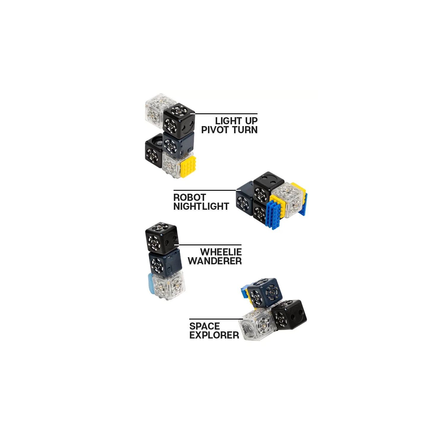 Modular Robotics Robot Blocks with 5 Robot Cubes - Cubelets Discovery Set for Home Robotics Kit - STEM Kits for Teens & Kids Aged 4+ - Science