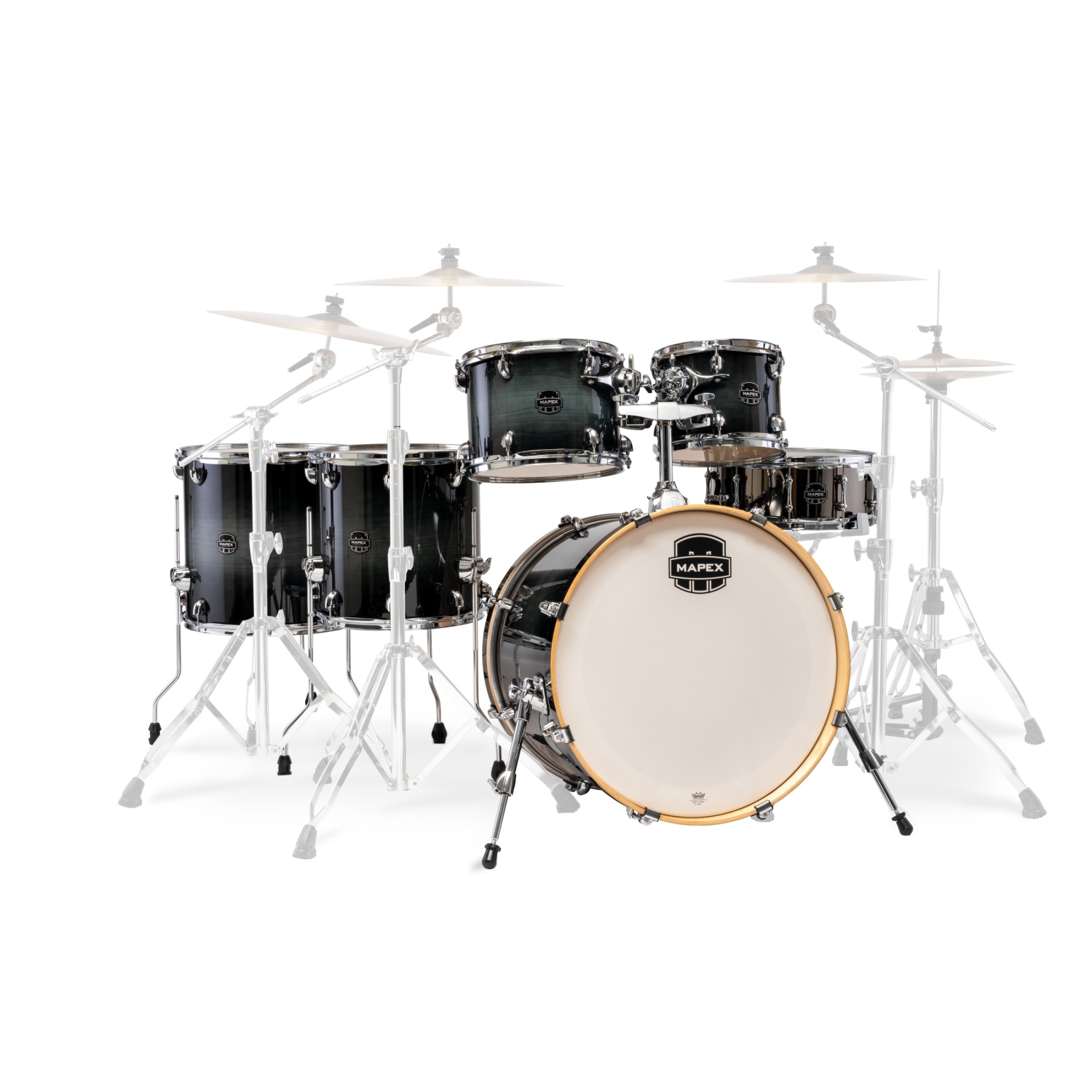 Ensemble de 6 coquilles Armory de Mapex - Noir onyx