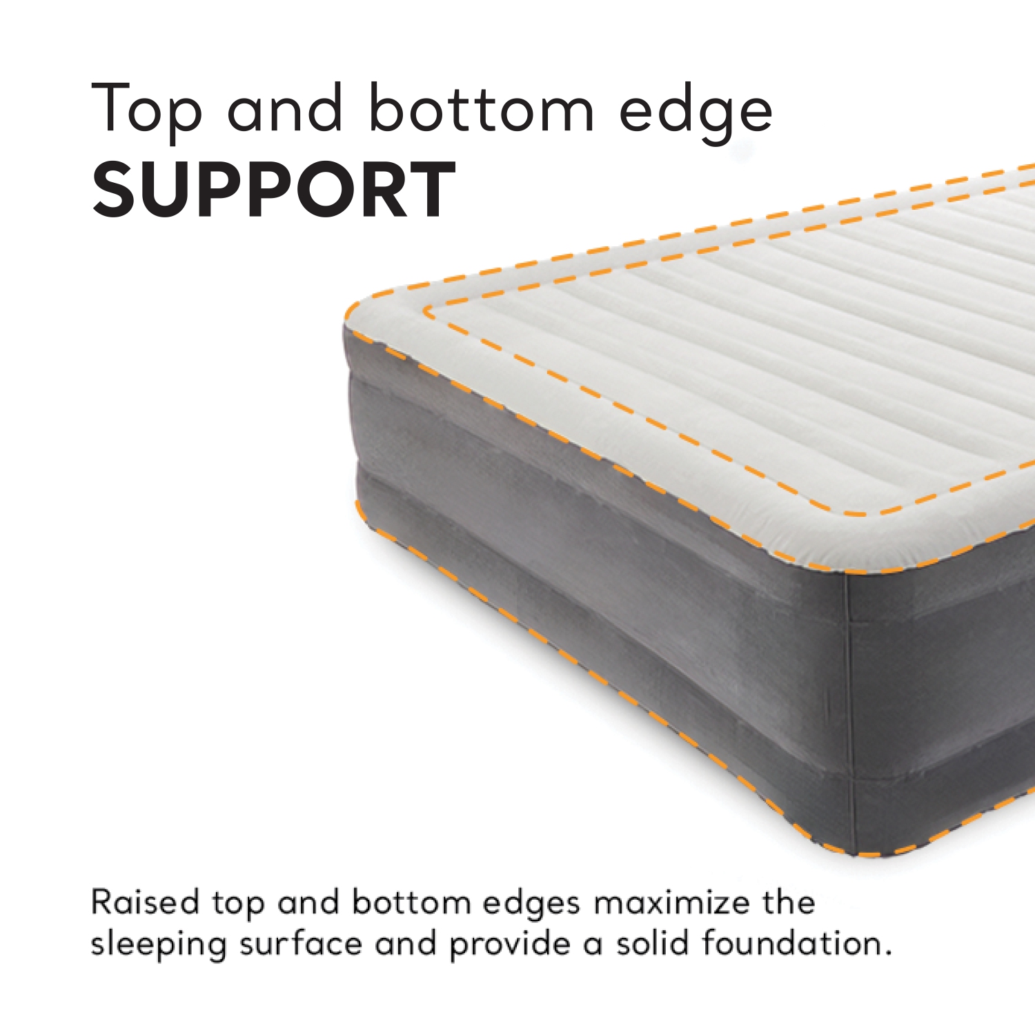 Intex 18" Inflatable Elevated Premium Comfort Airbed with Built-In Pump, King