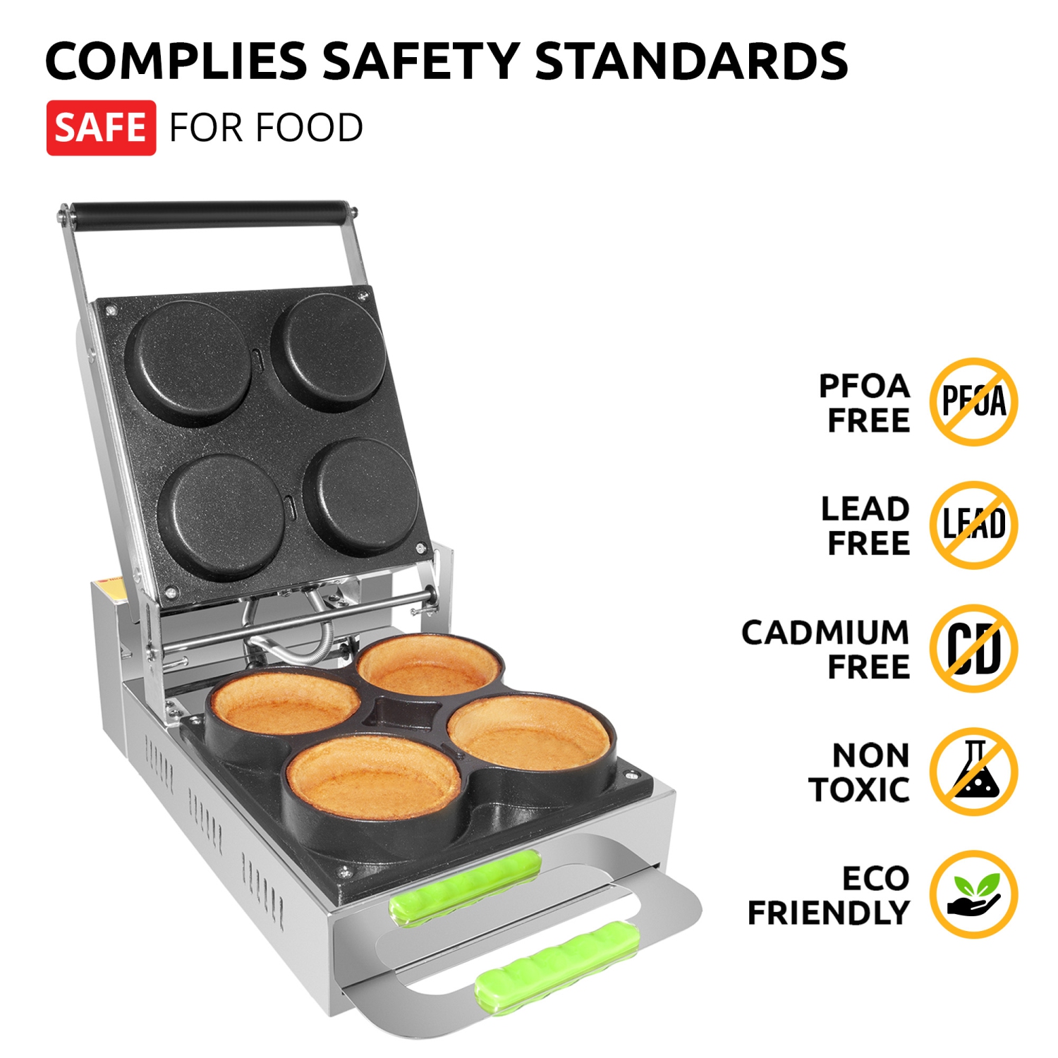 NP-94 Tart Shell Maker Commercial | Mini Pizzas Maker | 4 PCS | 110V