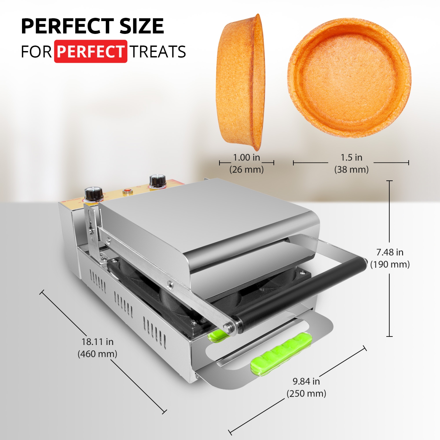 NP-94 Tart Shell Maker Commercial | Mini Pizzas Maker | 4 PCS | 110V