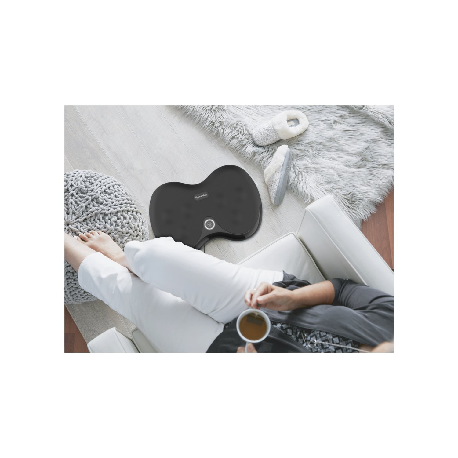 Appareil de massage shiatsu rotatif pour les pieds de HoMedics avec chaleur