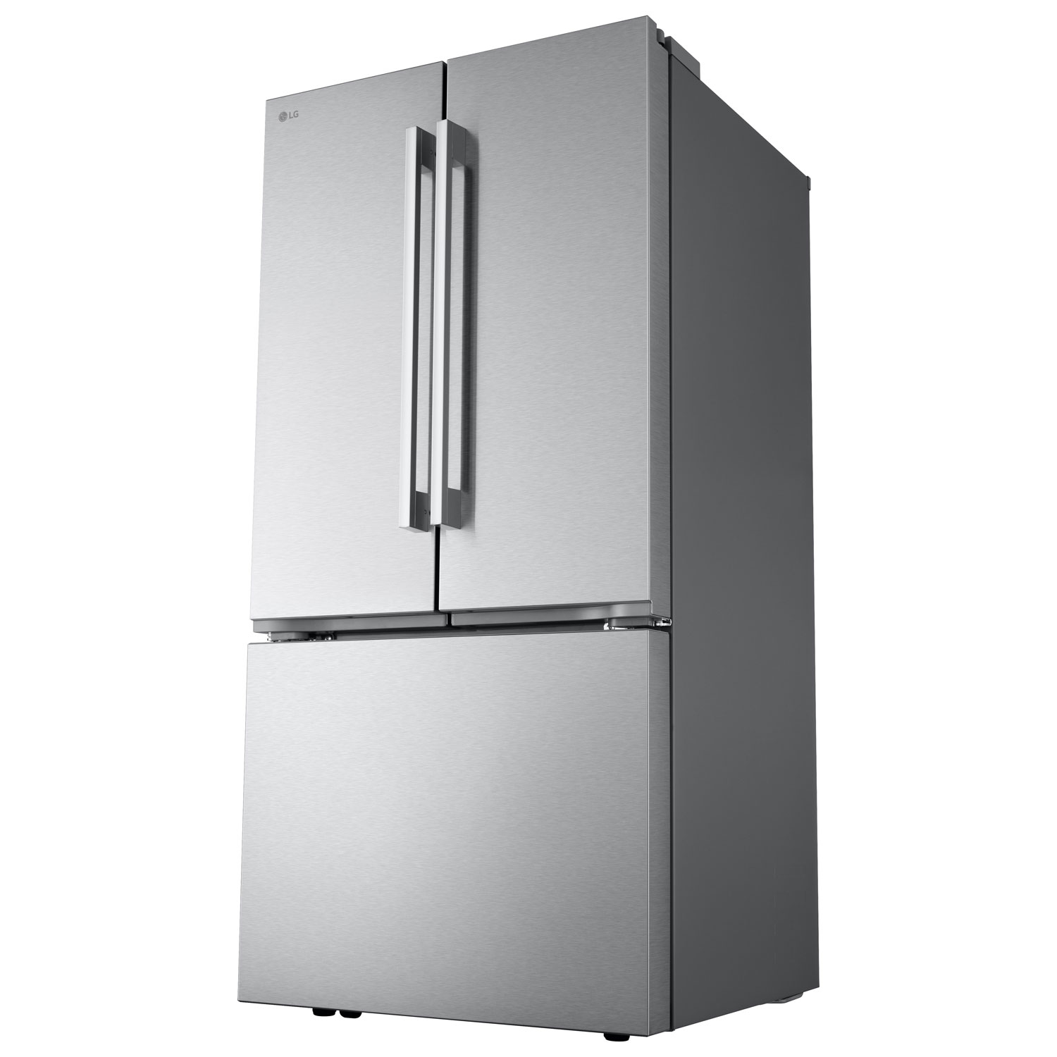 Réfrigérateur à deux portes de 25 pi³ de 33 po de LG - Acier inoxydable