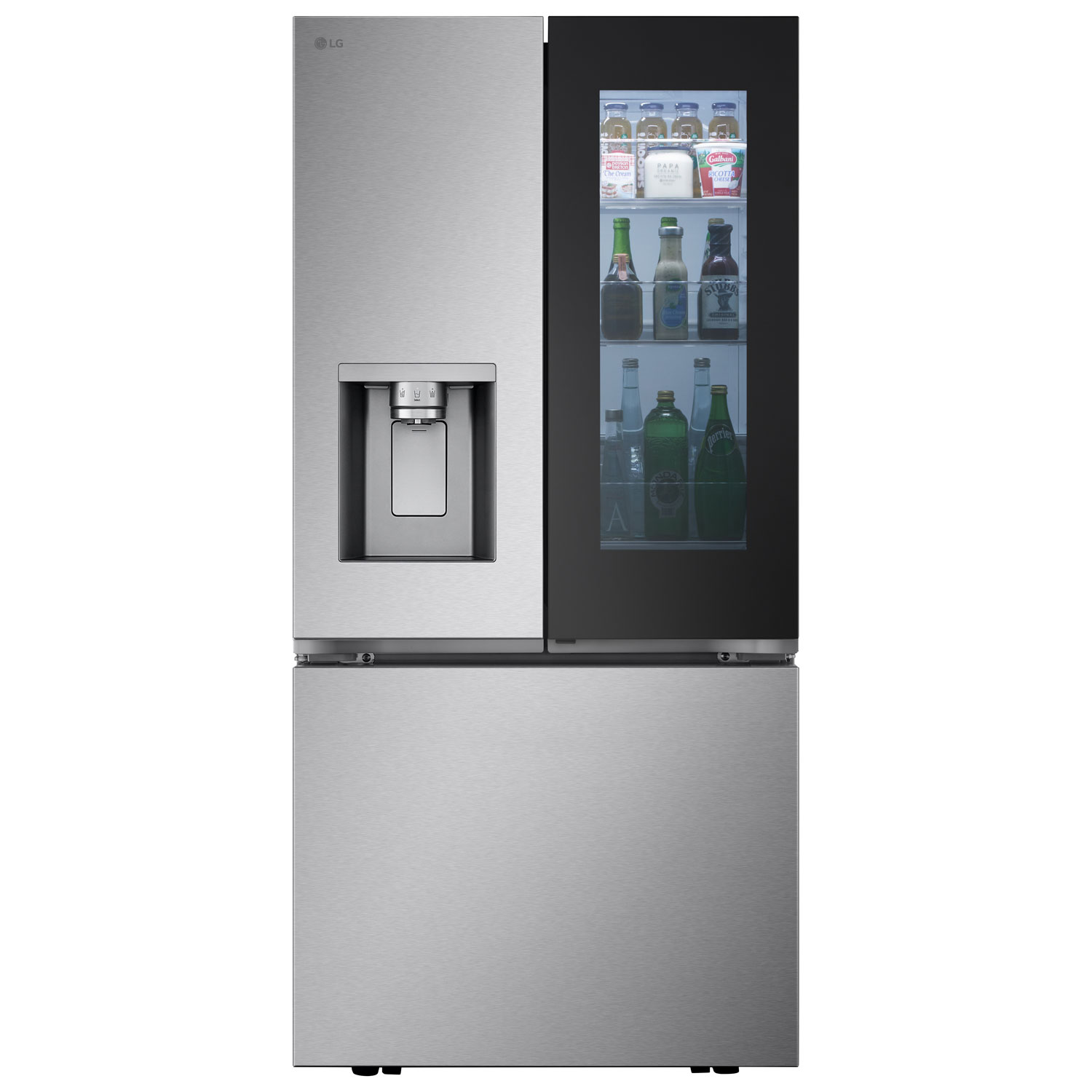 LG 33" 24.5 Cu. Ft. French Door Refrigerator with Water & Ice Dispenser - Stainless Steel
