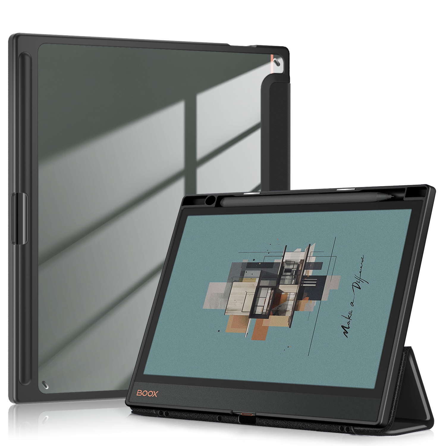 Einktab Cover Case for BOOX Note Air 4C/Air3/Air 3C (Built-In Pen Holder)