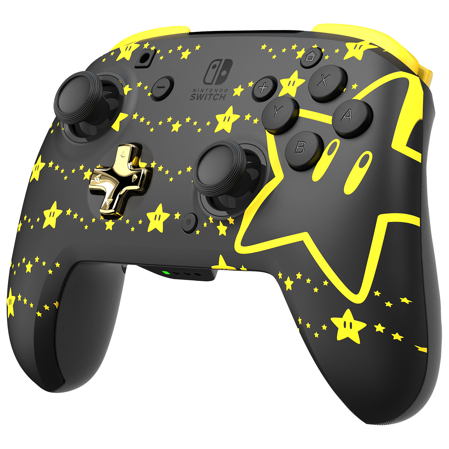 PDP REMATCH Glow Wireless Controller for Switch - Super Star