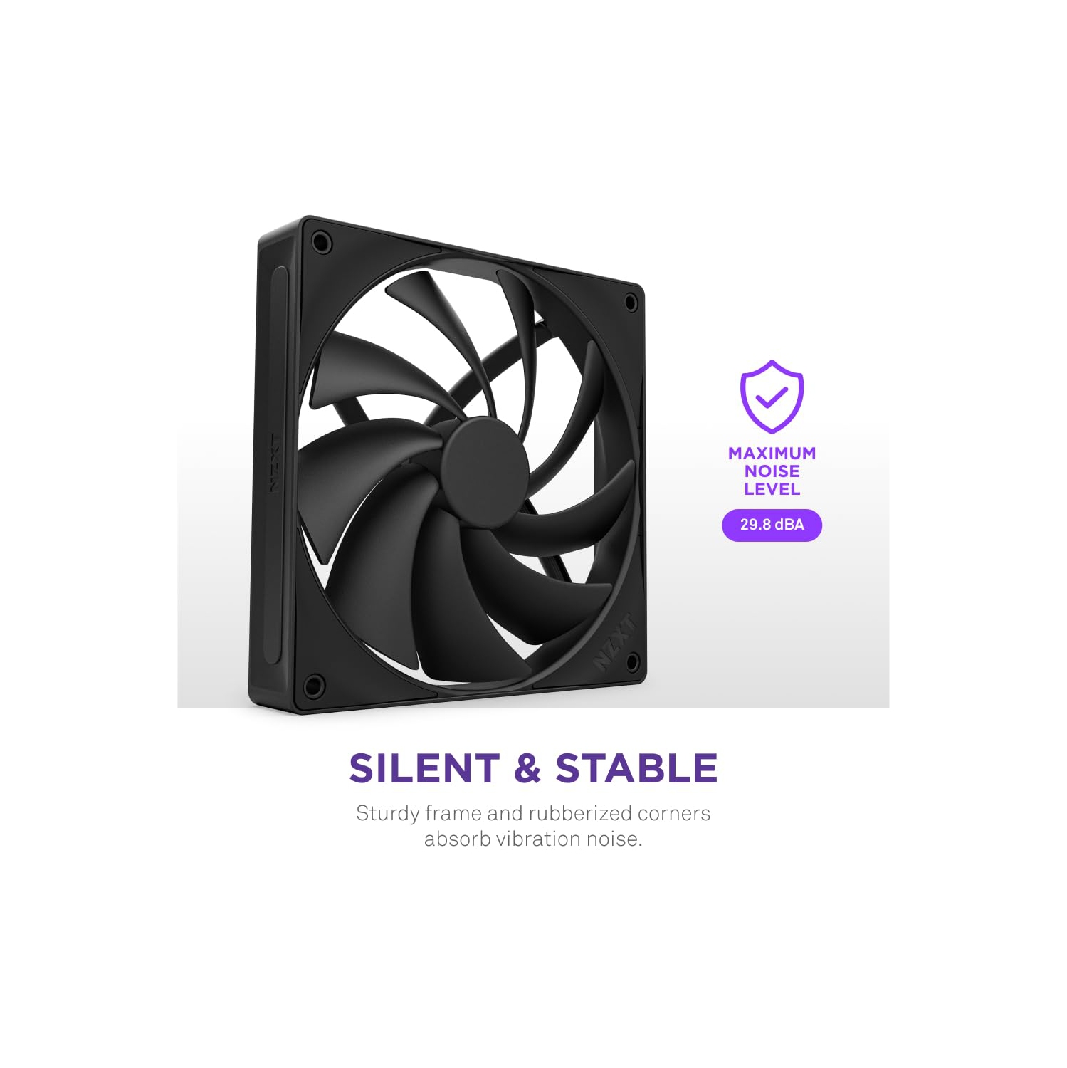 NZXT F140Q - 140mm Quiet Airflow Fan - Single - Black