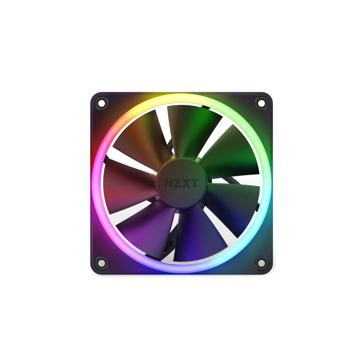 NZXT F120 RGB Fans - RF-R12TF-B1 - Advanced RGB Lighting Customization - Whisper Quiet Cooling - Triple Pack - 120mm Fan - Black