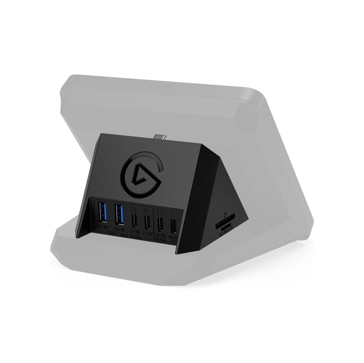 Elgato USB Hub – for Stream Deck +, 2 USB-C Ports, 2 USB-A Ports, Power Delivery, SD/microSD Card Reader, USB-C, Mac/PC – Power Supply Not Included