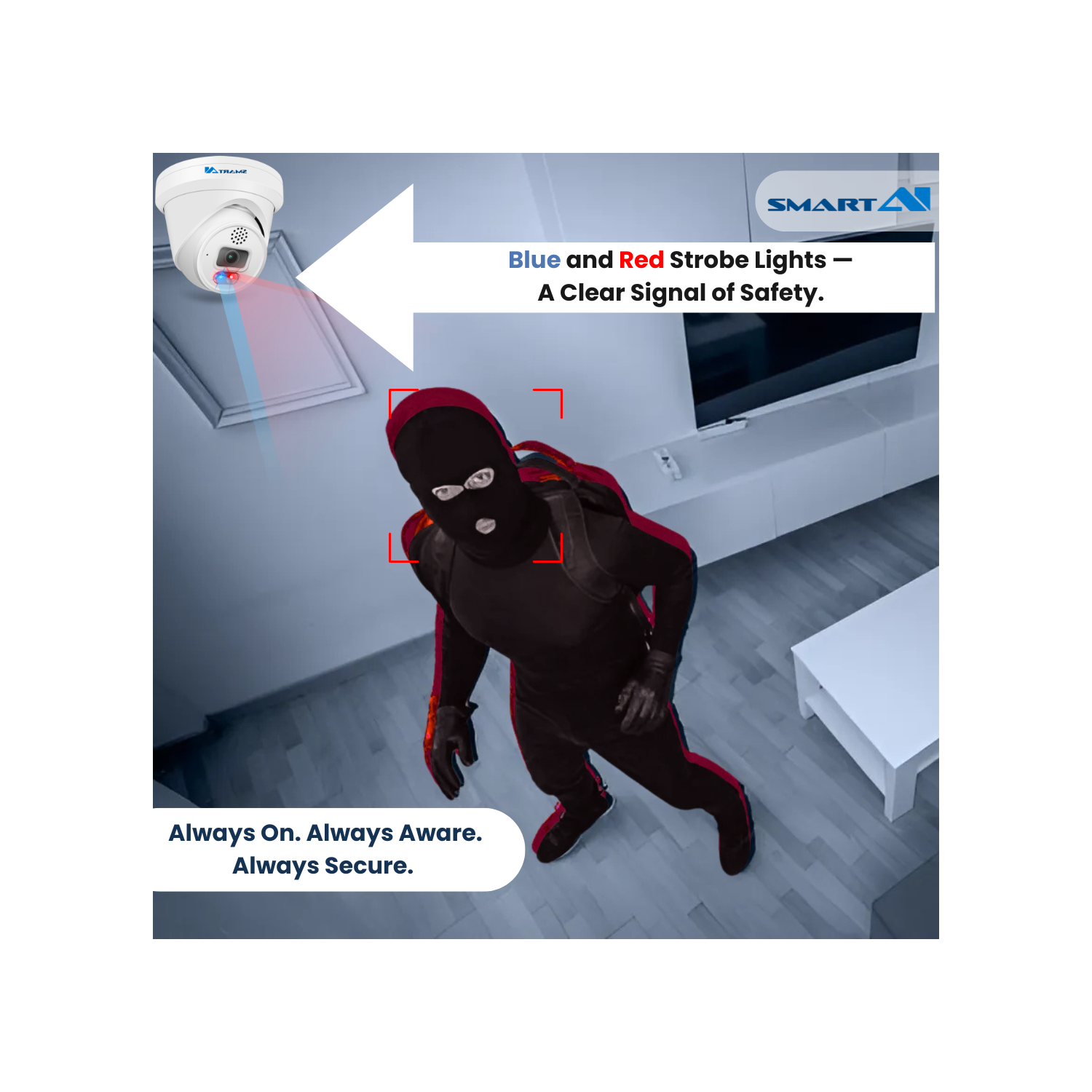 SMART AI 6MP CCTV 2 Security Cameras, 4K NVR 4 CH KIT, 1TB included, Built in With Two Way Talk, Weatherproof Protection, Smart Detection Person,