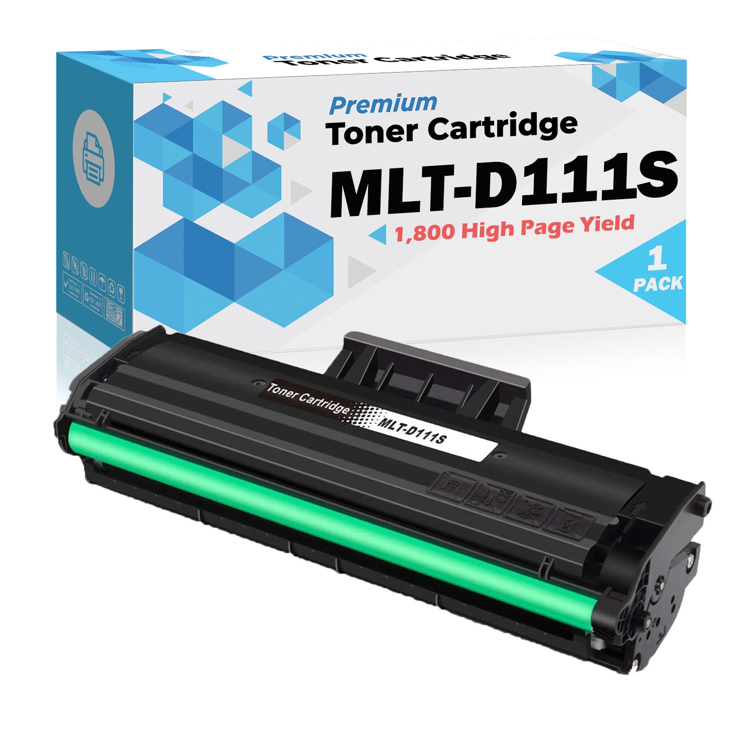 Ultra Toner® Compatible Samsung MLT-D111S mlt-d111 MLTD111S mltd111s Black Toner Cartridge - Samsung SL-M2020W SL-M2070FW SL-M2070W Xpress-M2020W