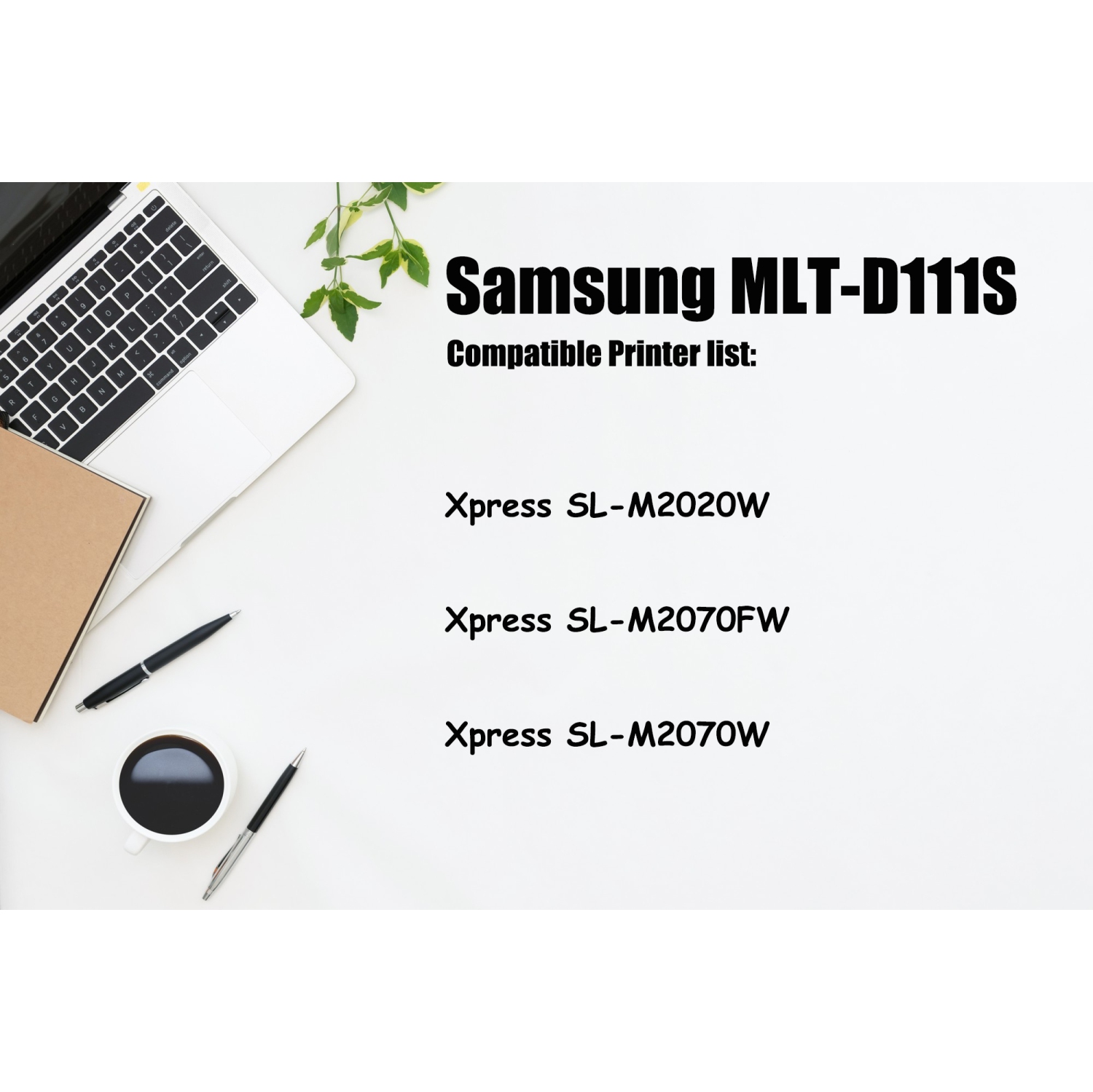 Ultra TonerÂź Compatible Samsung MLT-D111S mlt-d111 MLTD111S mltd111s Black Toner Cartridge - Samsung SL-M2020W SL-M2070FW SL-M2070W Xpress-M2020W