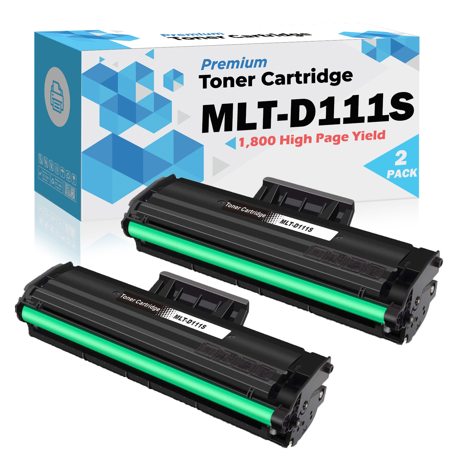Ultra Toner® Compatible Samsung MLT-D111S mlt-d111 MLTD111S mltd111s Black Toner Cartridge - Samsung SL-M2020W SL-M2070FW SL-M2070W Xpress-M2020W