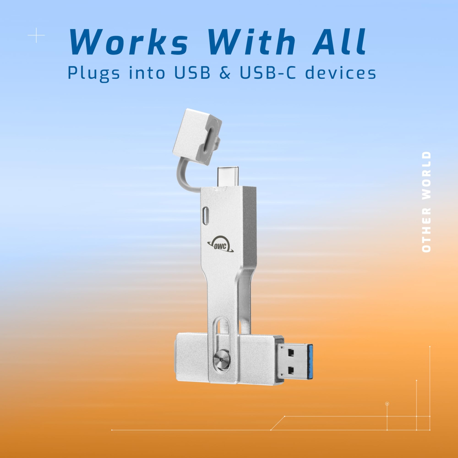 500GB OWC Envoy Pro mini USB-C + USB-A Portable SSD