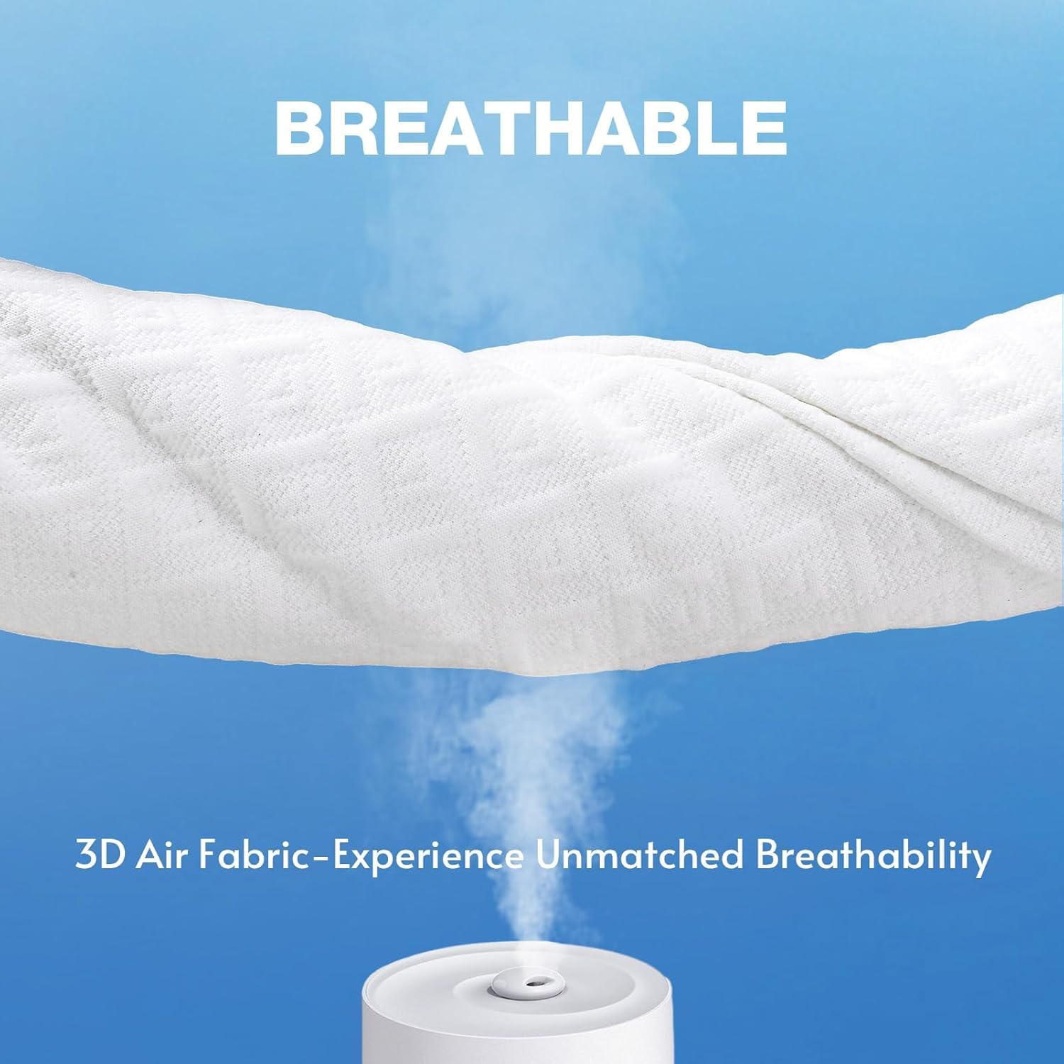 Twin Mattress Protector, 100% Waterproof Mattress Cover Twin Size Bed, 3D Air Fabric Cooling Twin Mattress Pad Fitted 8-21" Deep Pocket, Soft