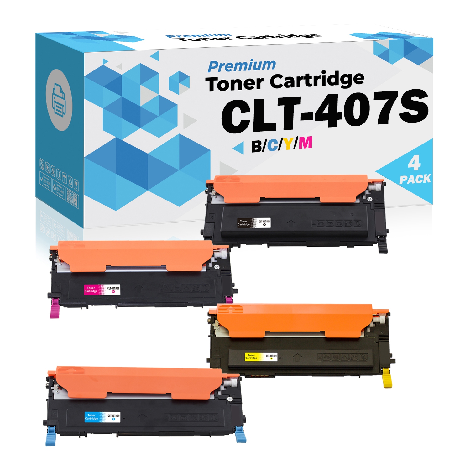 Cartouche d'encre en poudre compatible 407 CLP-325 CLP-321N CLP-320 CLP-325W CLP-326 CLP-320N CLX-3185FW CLX-3186 CLX-3185FN CLX-3180 CLX-3185