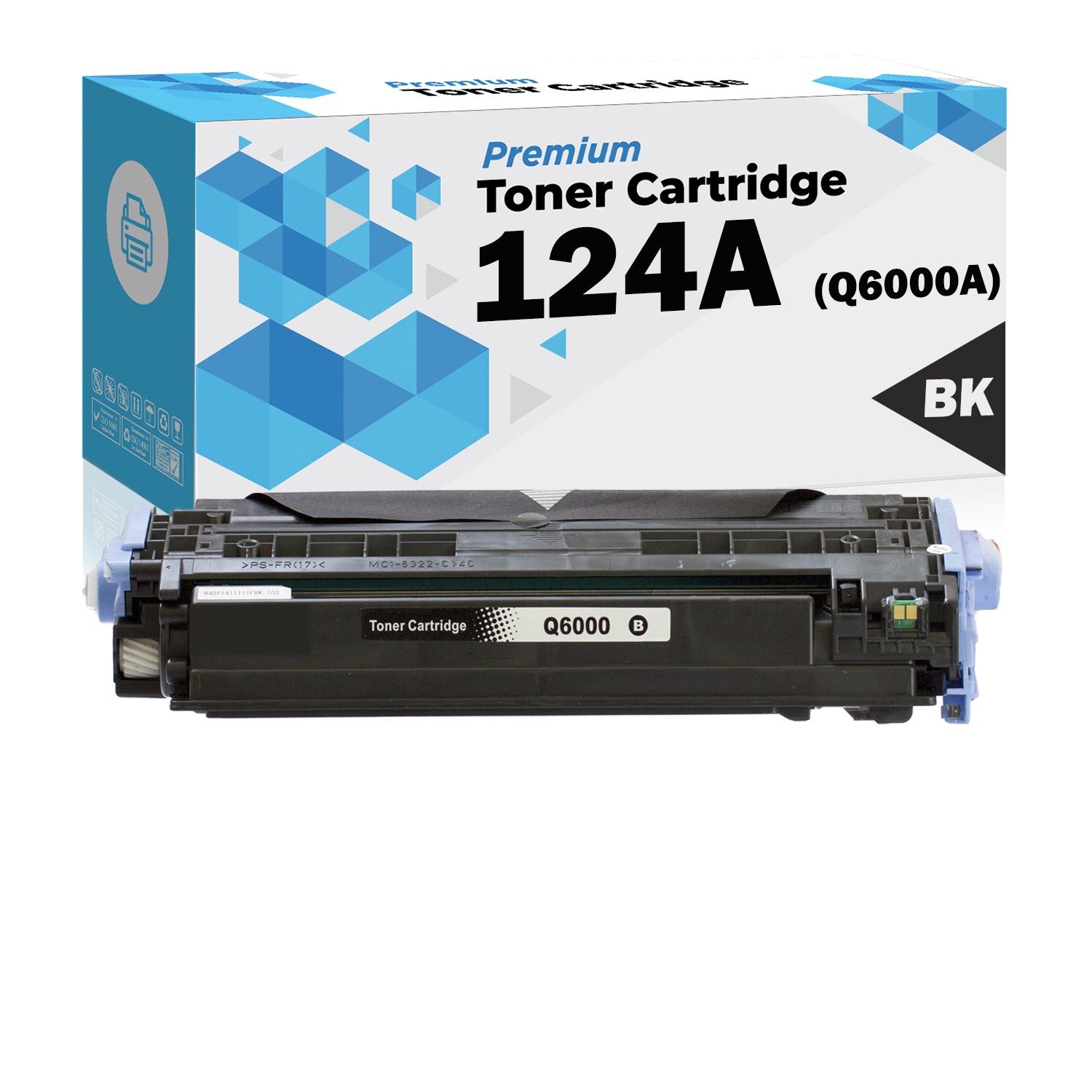 Ultra Toner® Compatible Replacement for HP 124A Toner cartridges Q6000A Black Color 1600 2600 2600n 2605dn 2605dtn CM1015 MFP CM1017 MFP Printer