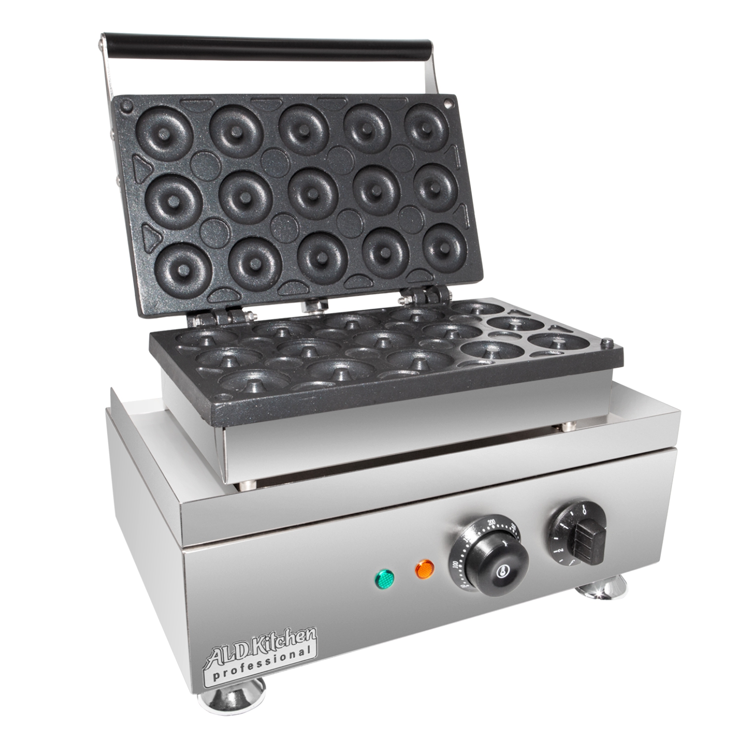 AP-537 Donut Machine | Electric Mini Donut Maker | 15 Pcs | Nonstick | 110V