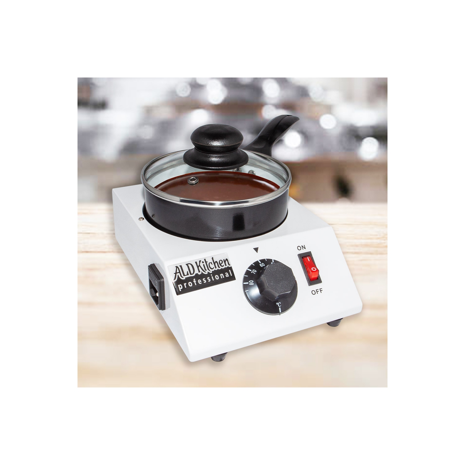 AR-D20049 Chocolate Melting Machine | Professional Tempering Pot | Electric Fondue | 110V