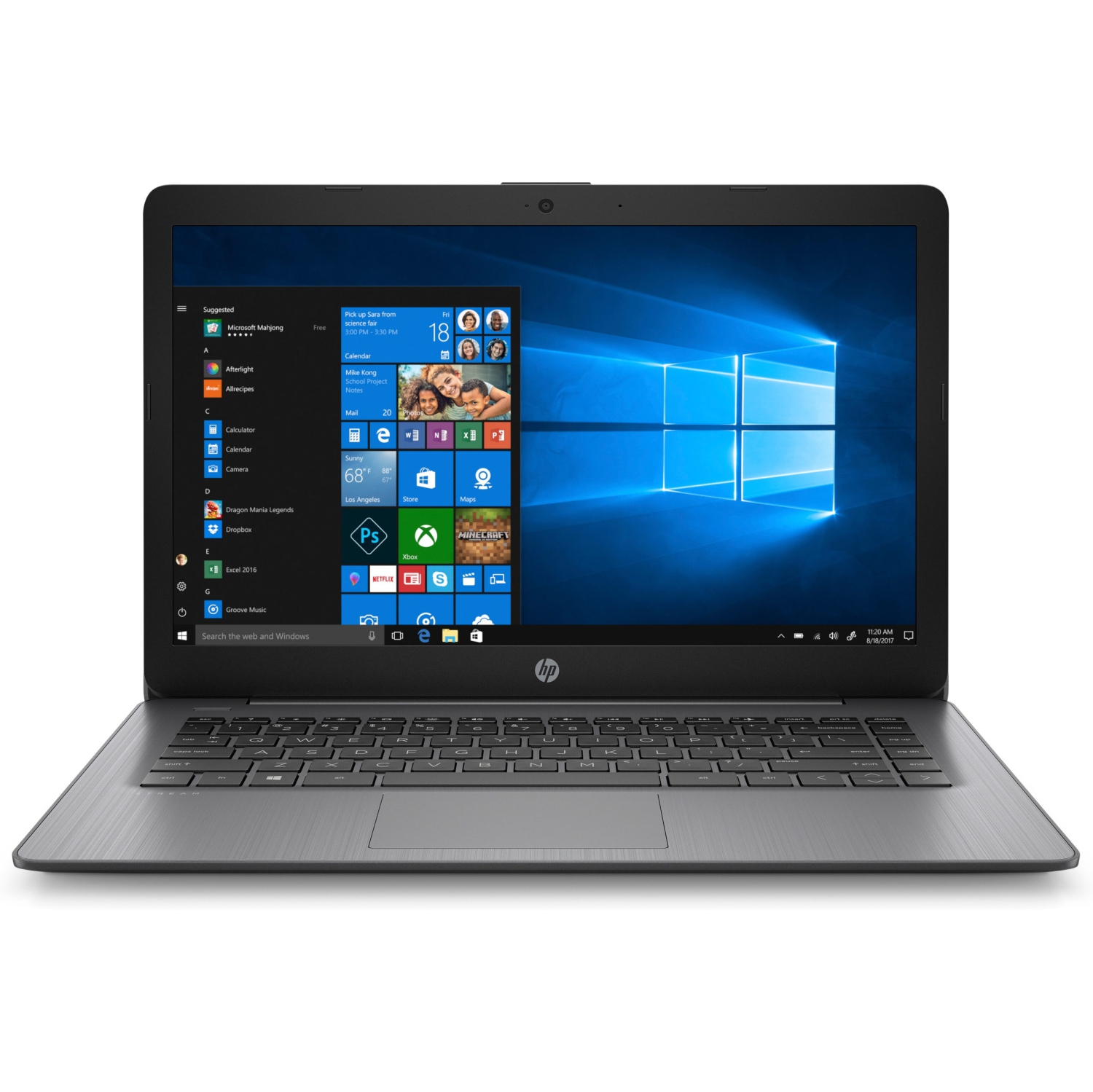 Remis à neuf - Portable 14&nbsp;po Stream de HP, Celeron N4000 4&nbsp;Go d'Intel, 64&nbsp;Go eMMC DDR4 - Noir
