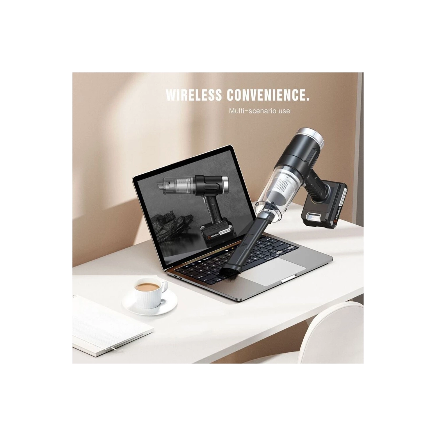 Handheld vacuum cleaner, suction power 10000PA, removable lithium battery, wireless battery replacement, super suction power, car-mounted handheld