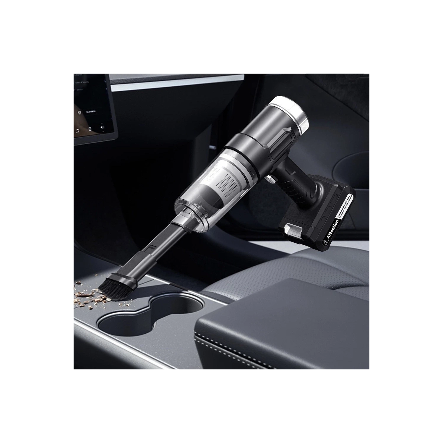 Handheld vacuum cleaner, suction power 10000PA, removable lithium battery, wireless battery replacement, super suction car handheld vacuum cleaner -