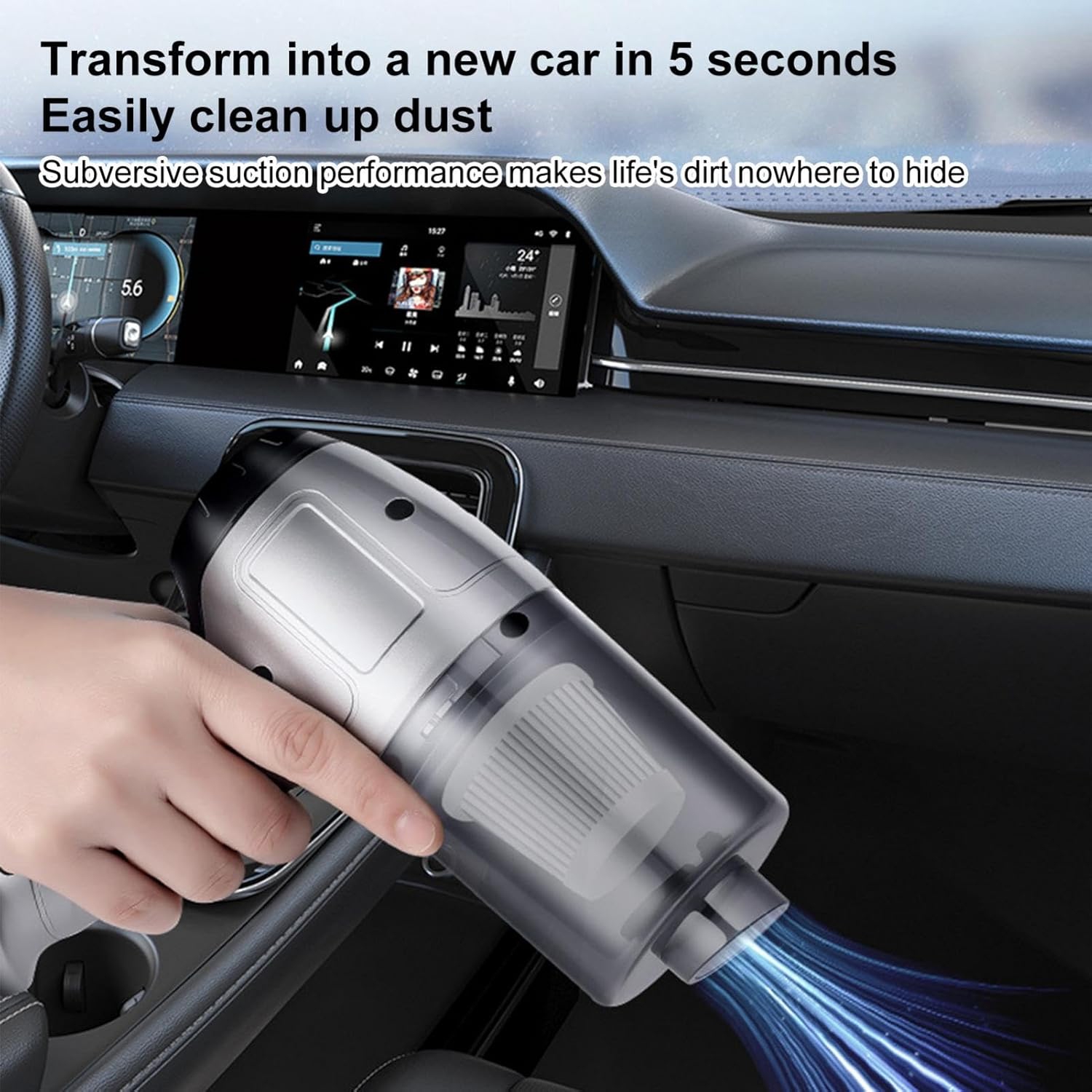 Cordless Car Vacuum Cleaner, Cordless Vacuum Cleaner | 3-in-1 Powerful Handheld Car Vacuum Cleaner - Car Vacuum Cleaner with Dust Brush and Carpet